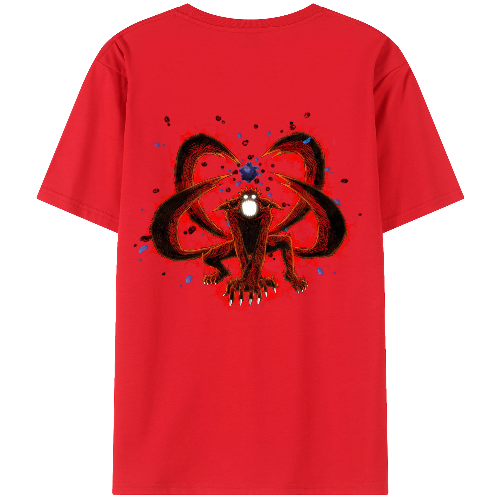 （画像用） NARUTO -ナルト- うずまき ナルト Uzumaki Naruto 綿100％半袖Tシャツ（背面プリント）