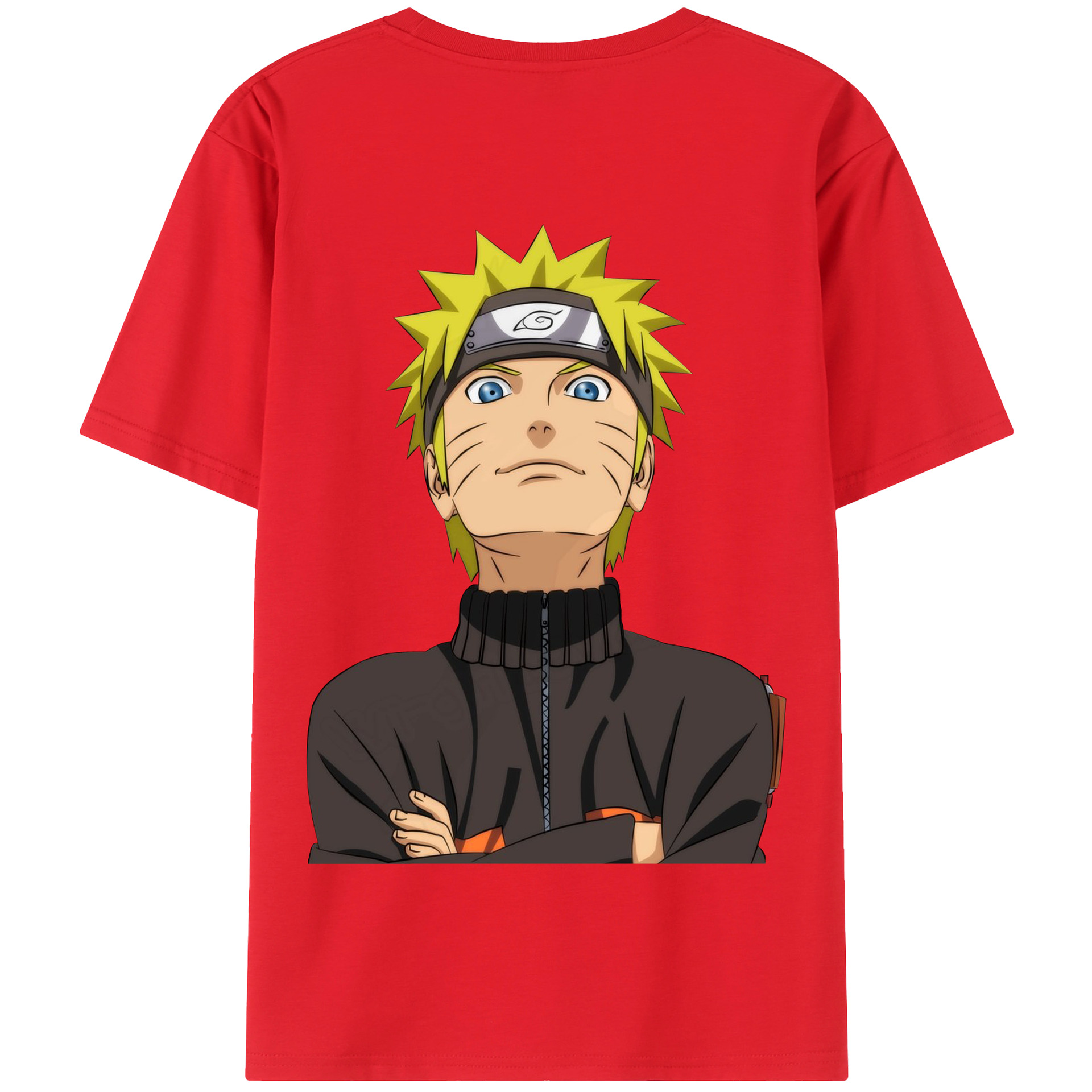 （画像用） NARUTO -ナルト- うずまき ナルト Uzumaki Naruto 綿100％半袖Tシャツ（背面プリント）