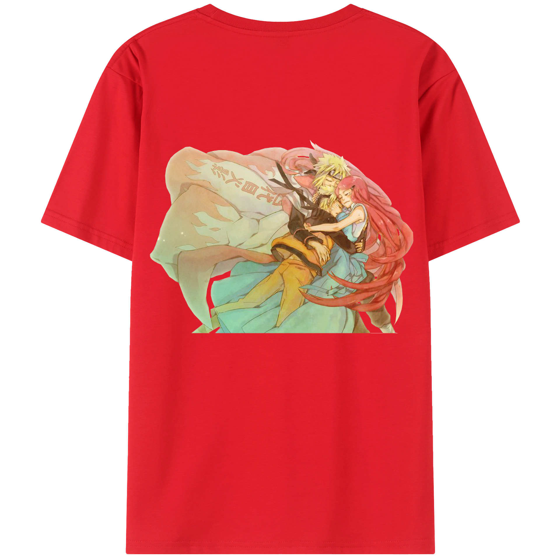 （画像用） NARUTO -ナルト- うずまき ナルト Uzumaki Naruto 綿100％半袖Tシャツ（背面プリント）