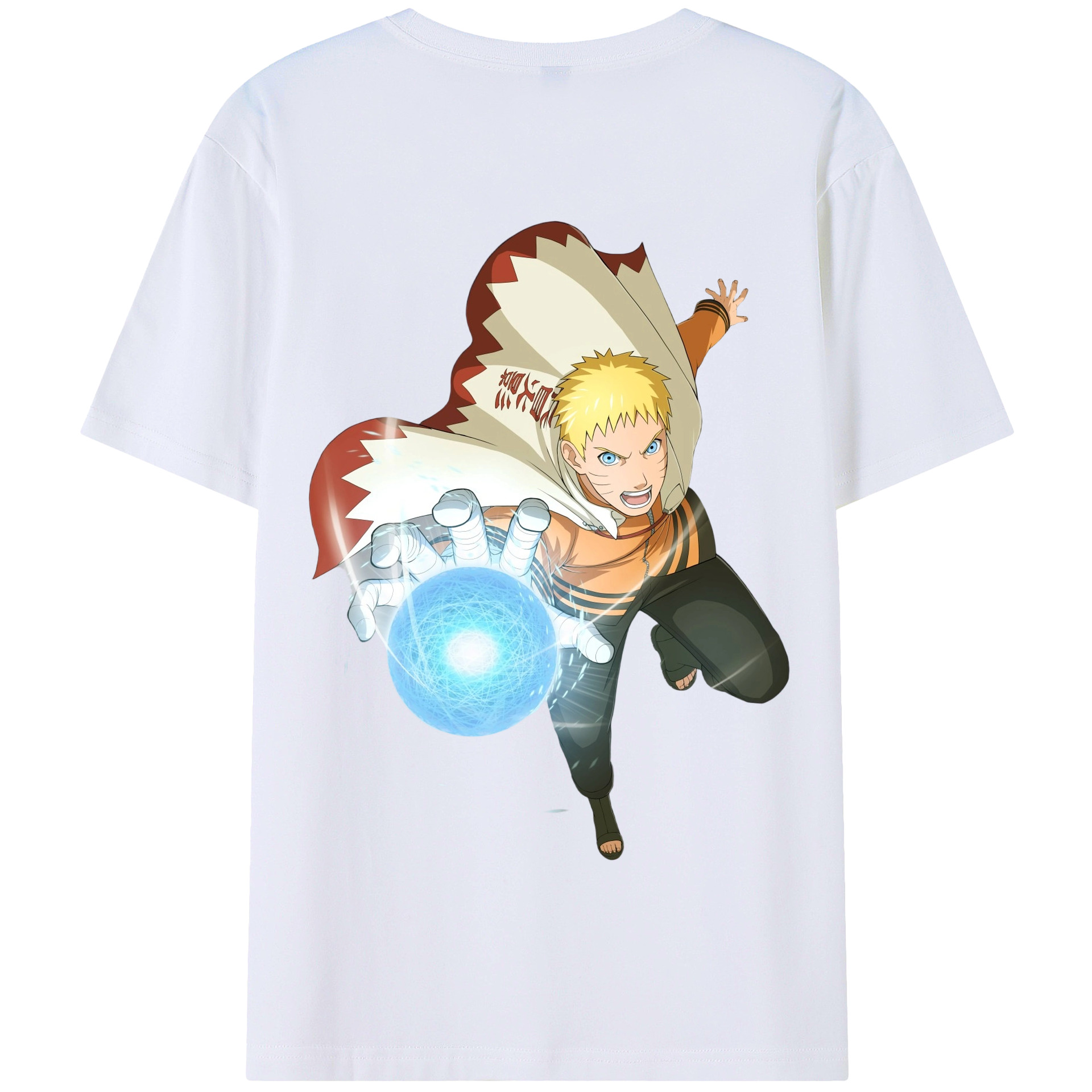 （画像用） NARUTO -ナルト- うずまき ナルト Uzumaki Naruto 綿100％半袖Tシャツ（背面プリント）