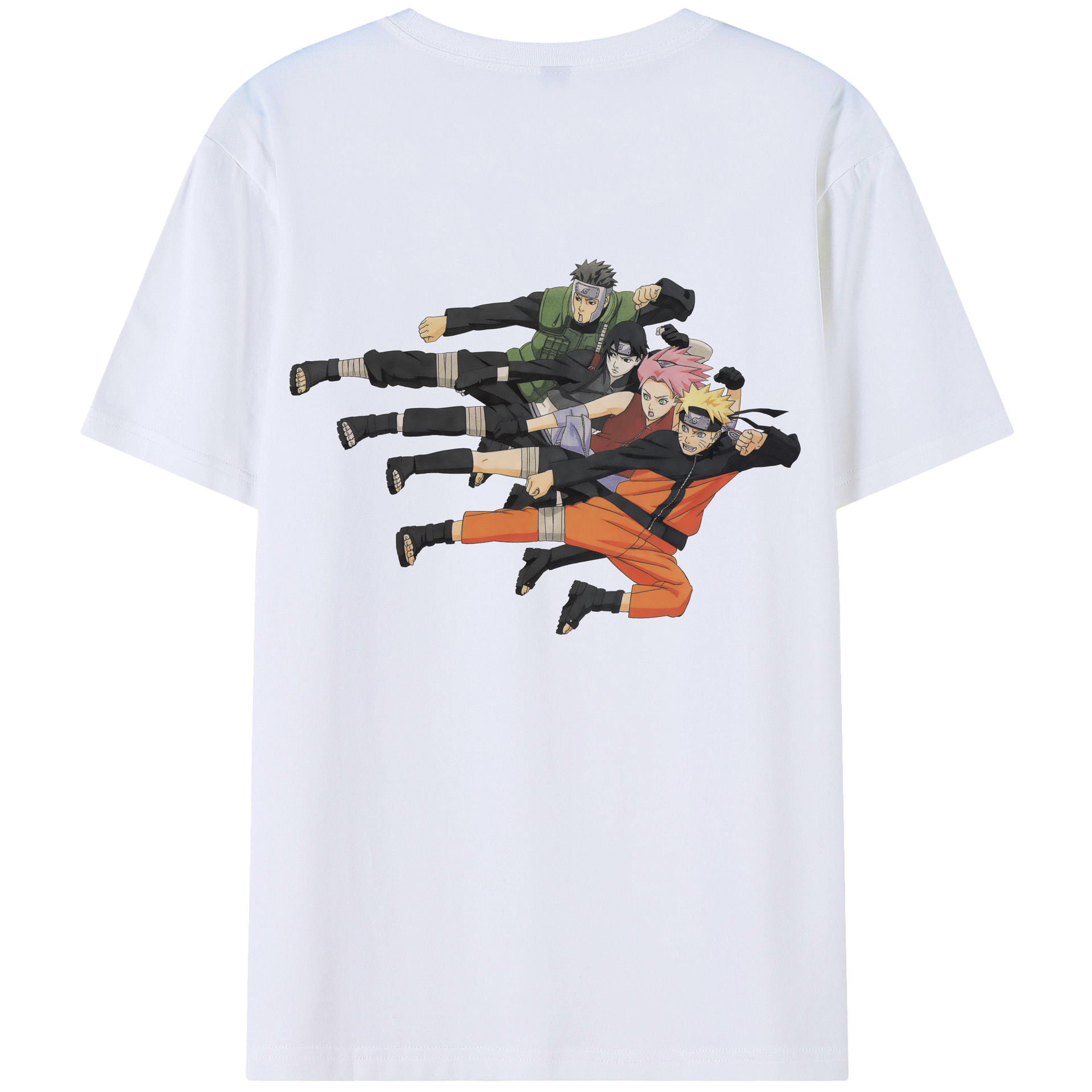 （画像用） NARUTO -ナルト- うずまき ナルト Uzumaki Naruto 綿100％半袖Tシャツ（背面プリント）