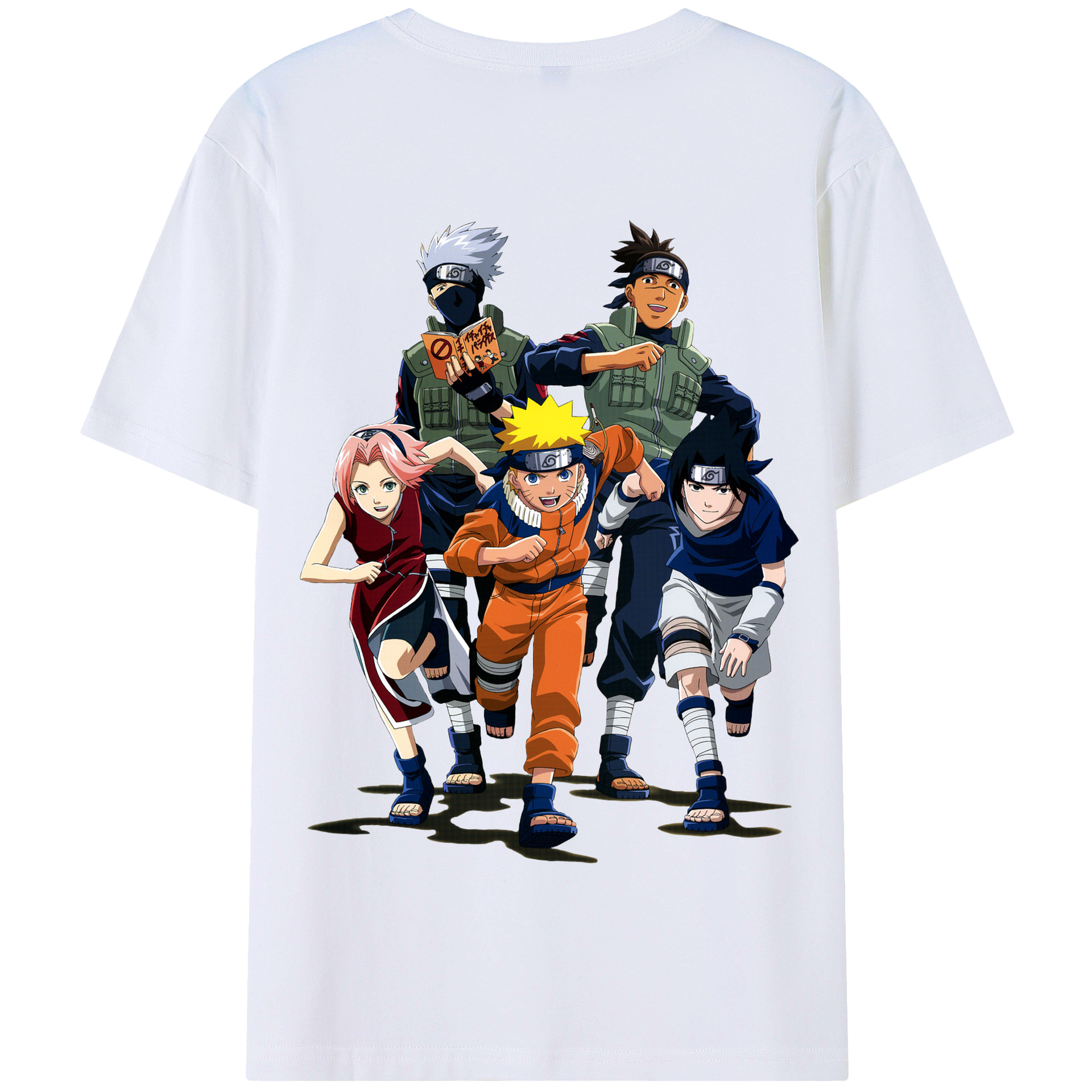 （画像用） NARUTO -ナルト- うずまき ナルト Uzumaki Naruto 綿100％半袖Tシャツ（背面プリント）