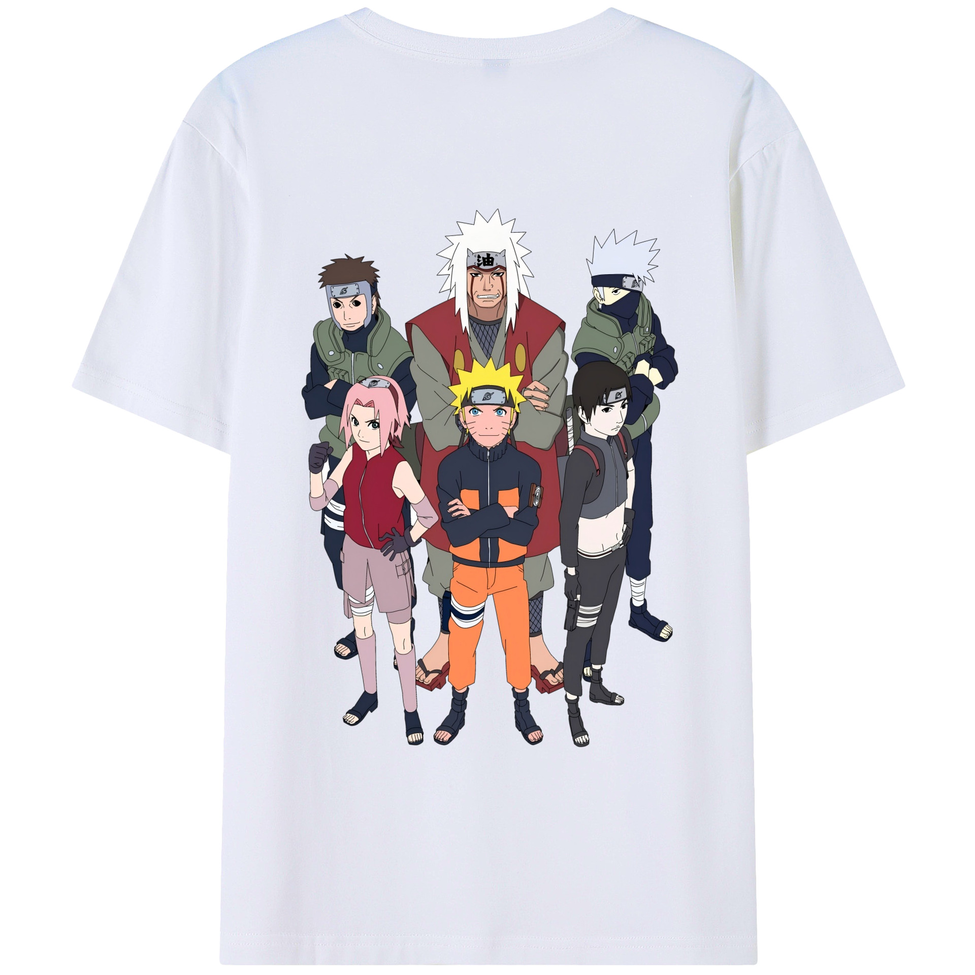 （画像用） NARUTO -ナルト- うずまき ナルト Uzumaki Naruto 綿100％半袖Tシャツ（背面プリント）