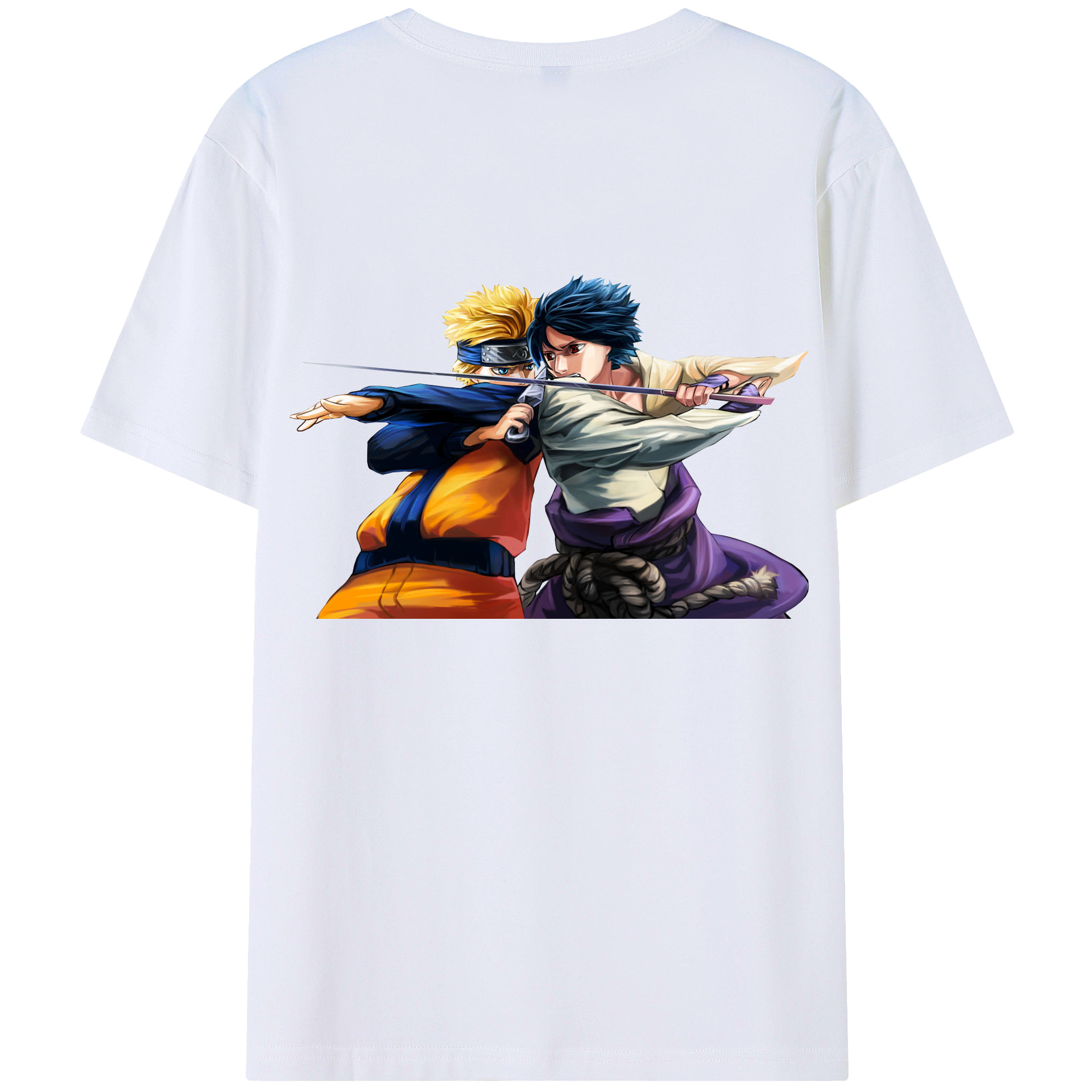 （画像用） NARUTO -ナルト- うずまき ナルト Uzumaki Naruto 綿100％半袖Tシャツ（背面プリント）