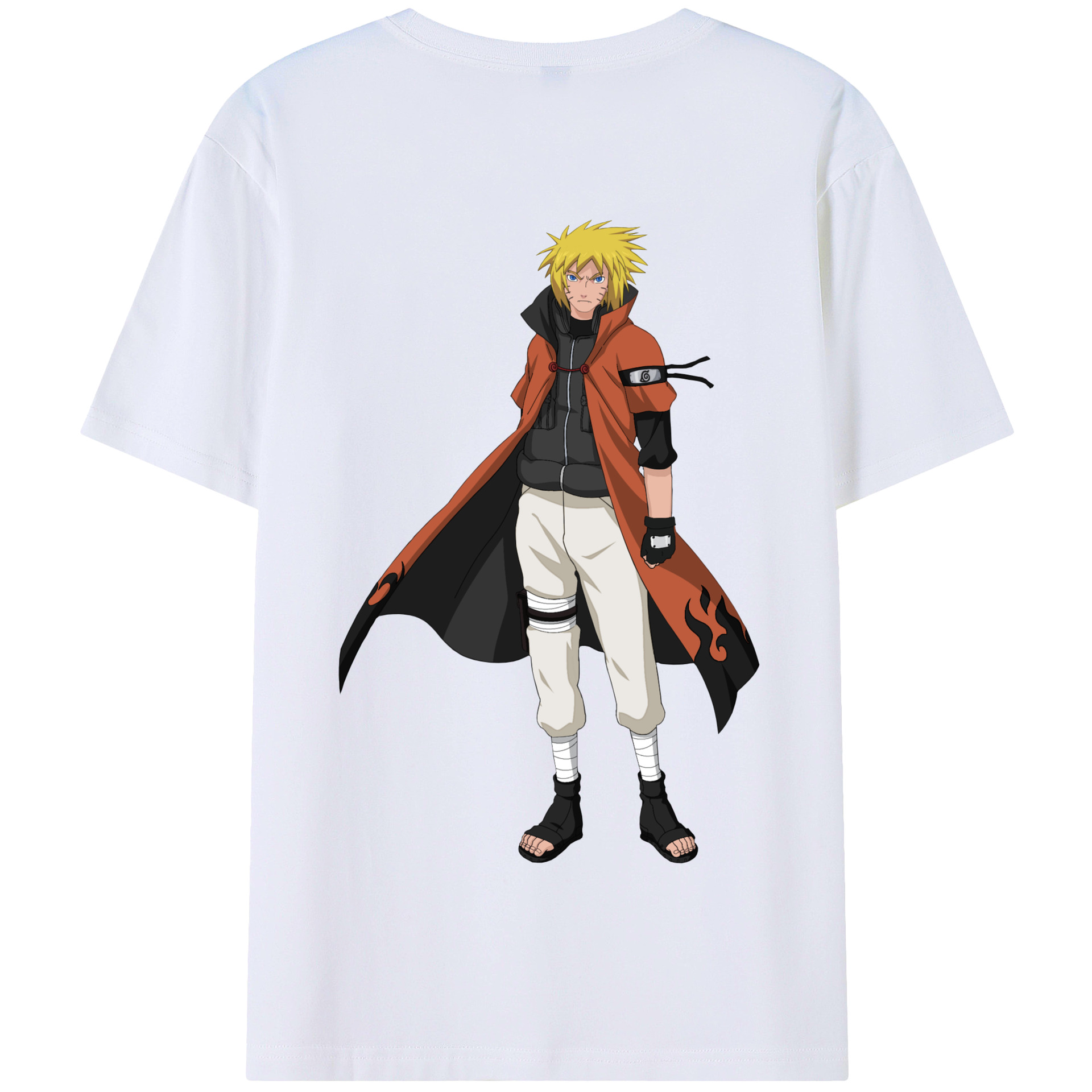 （画像用） NARUTO -ナルト- うずまき ナルト Uzumaki Naruto 綿100％半袖Tシャツ（背面プリント）