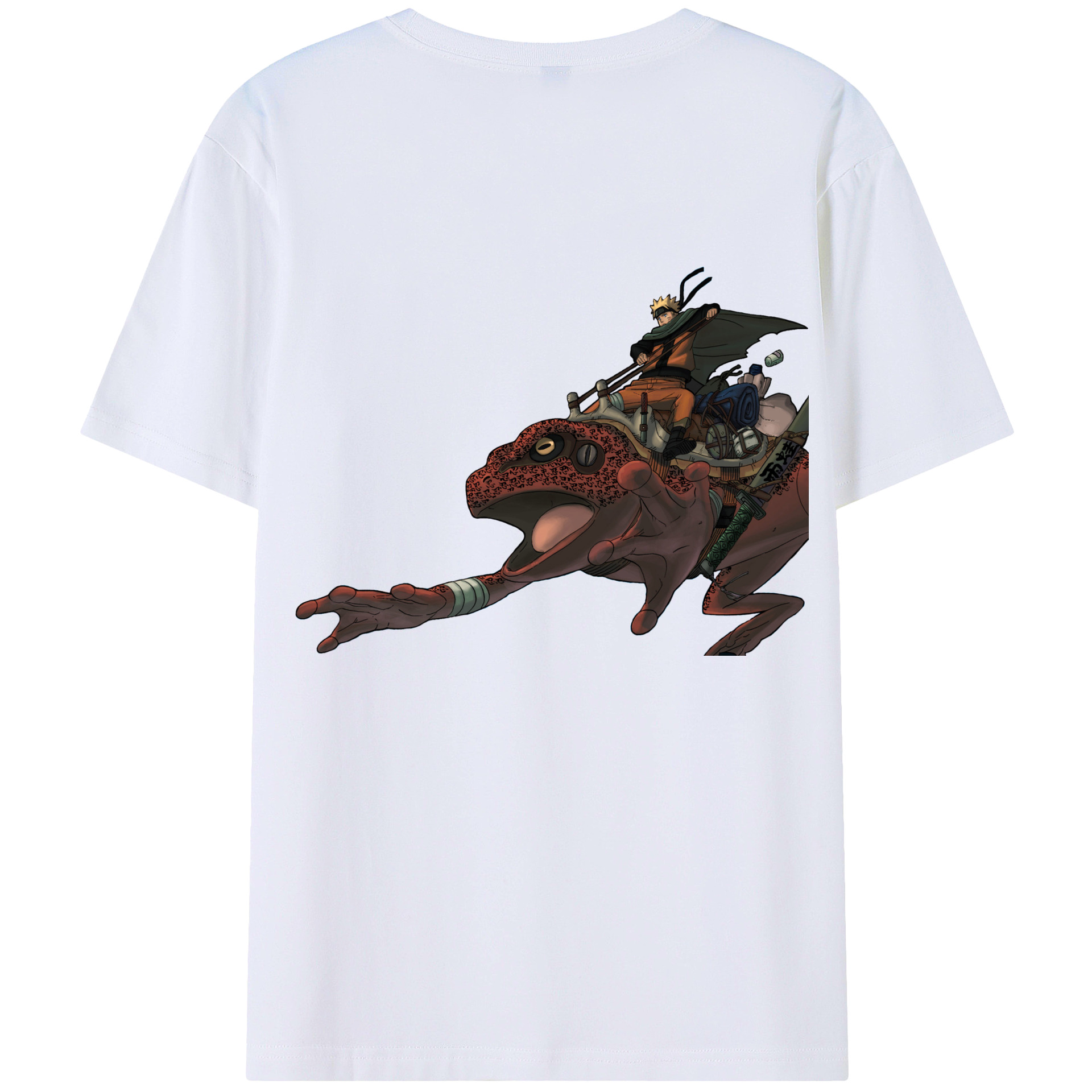 （画像用） NARUTO -ナルト- うずまき ナルト Uzumaki Naruto 綿100％半袖Tシャツ（背面プリント）