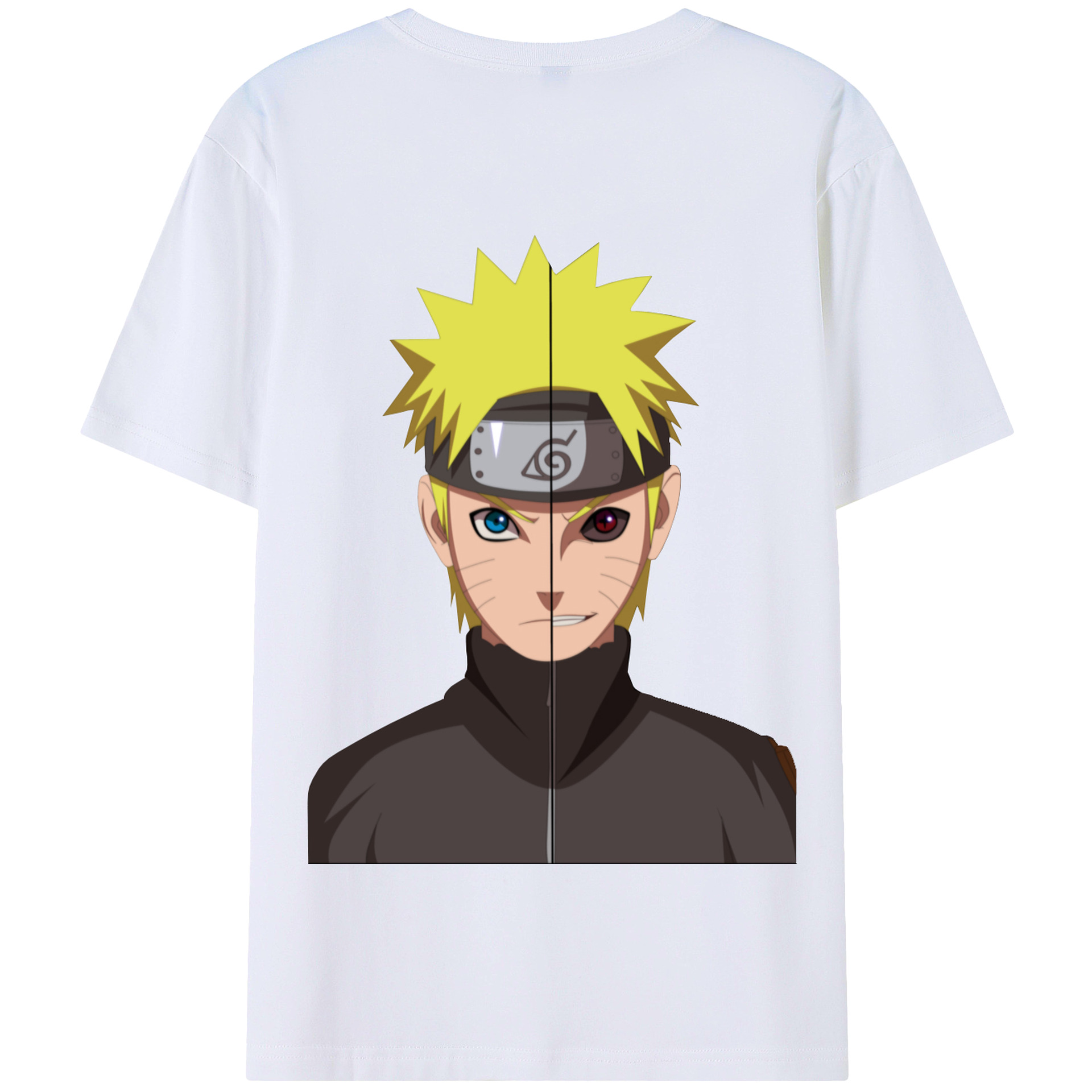 （画像用） NARUTO -ナルト- うずまき ナルト Uzumaki Naruto 綿100％半袖Tシャツ（背面プリント）