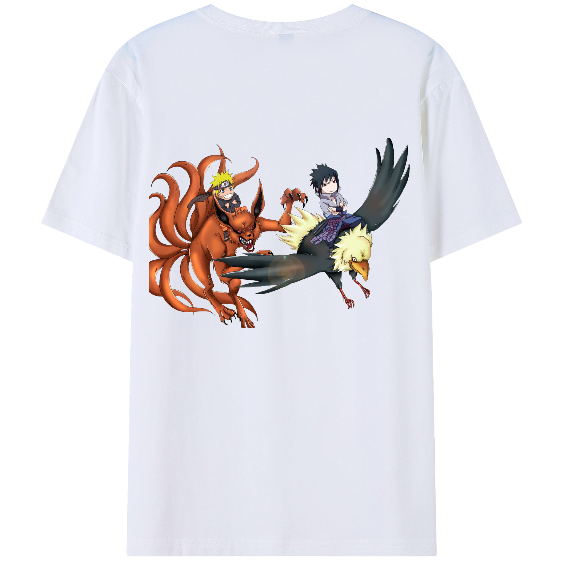 （画像用） NARUTO -ナルト- うずまき ナルト Uzumaki Naruto 綿100％半袖Tシャツ（背面プリント）