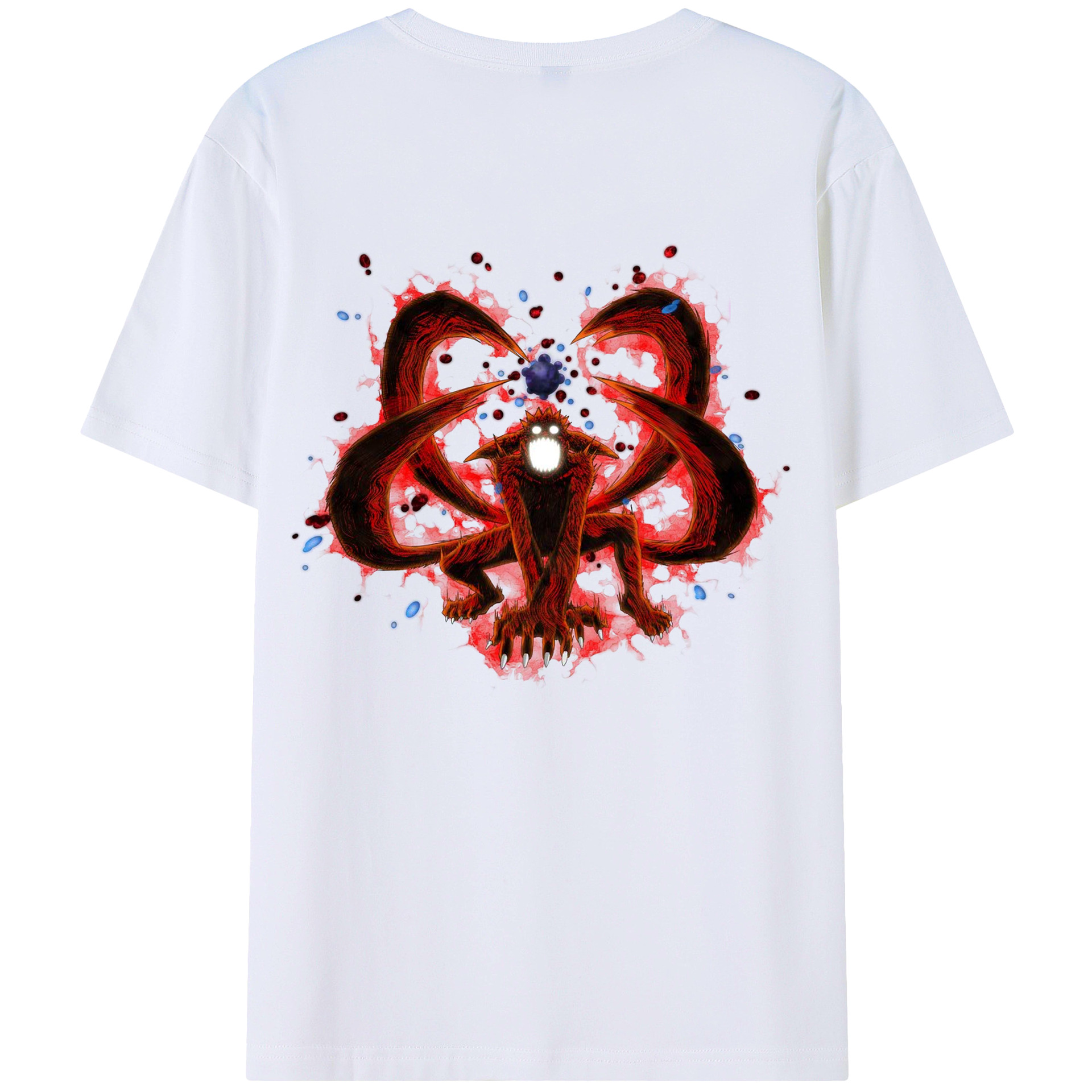 （画像用） NARUTO -ナルト- うずまき ナルト Uzumaki Naruto 綿100％半袖Tシャツ（背面プリント）