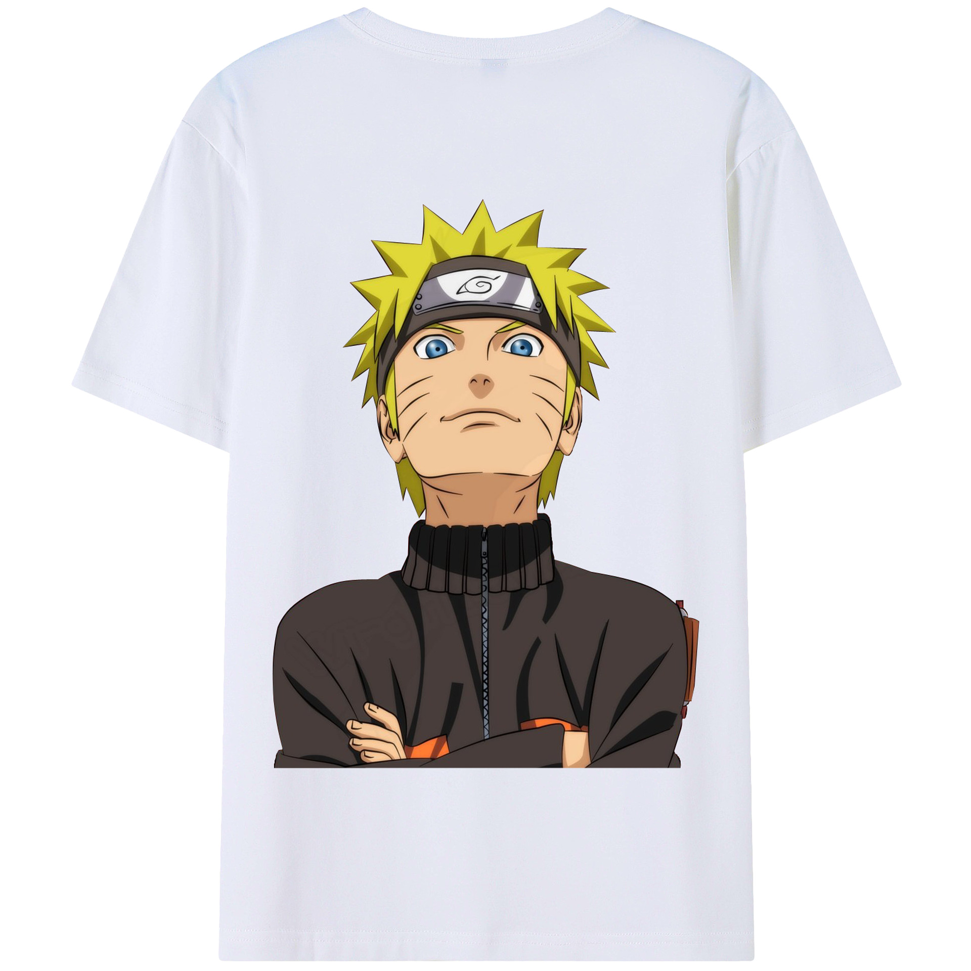 （画像用） NARUTO -ナルト- うずまき ナルト Uzumaki Naruto 綿100％半袖Tシャツ（背面プリント）