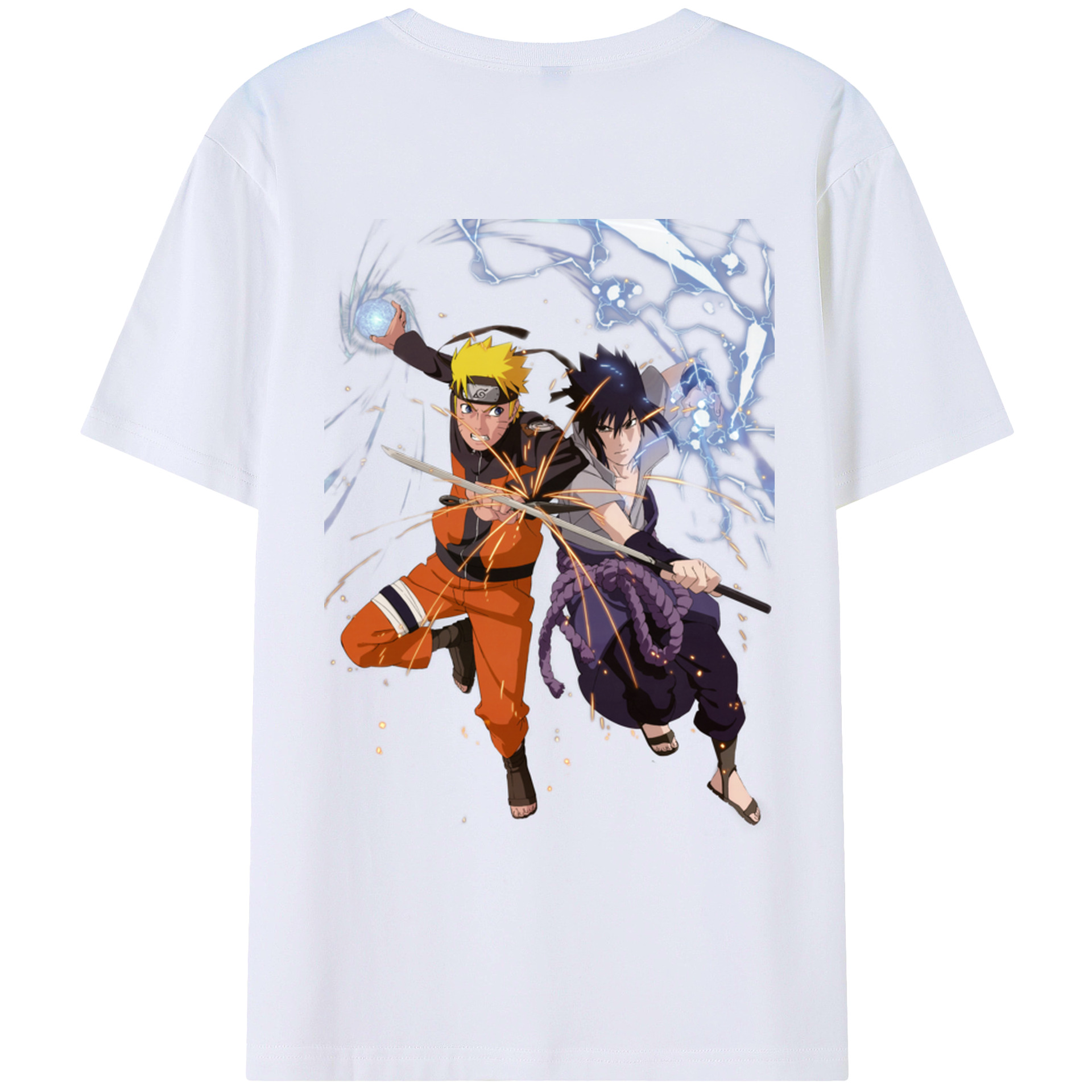 （画像用） NARUTO -ナルト- うずまき ナルト Uzumaki Naruto 綿100％半袖Tシャツ（背面プリント）