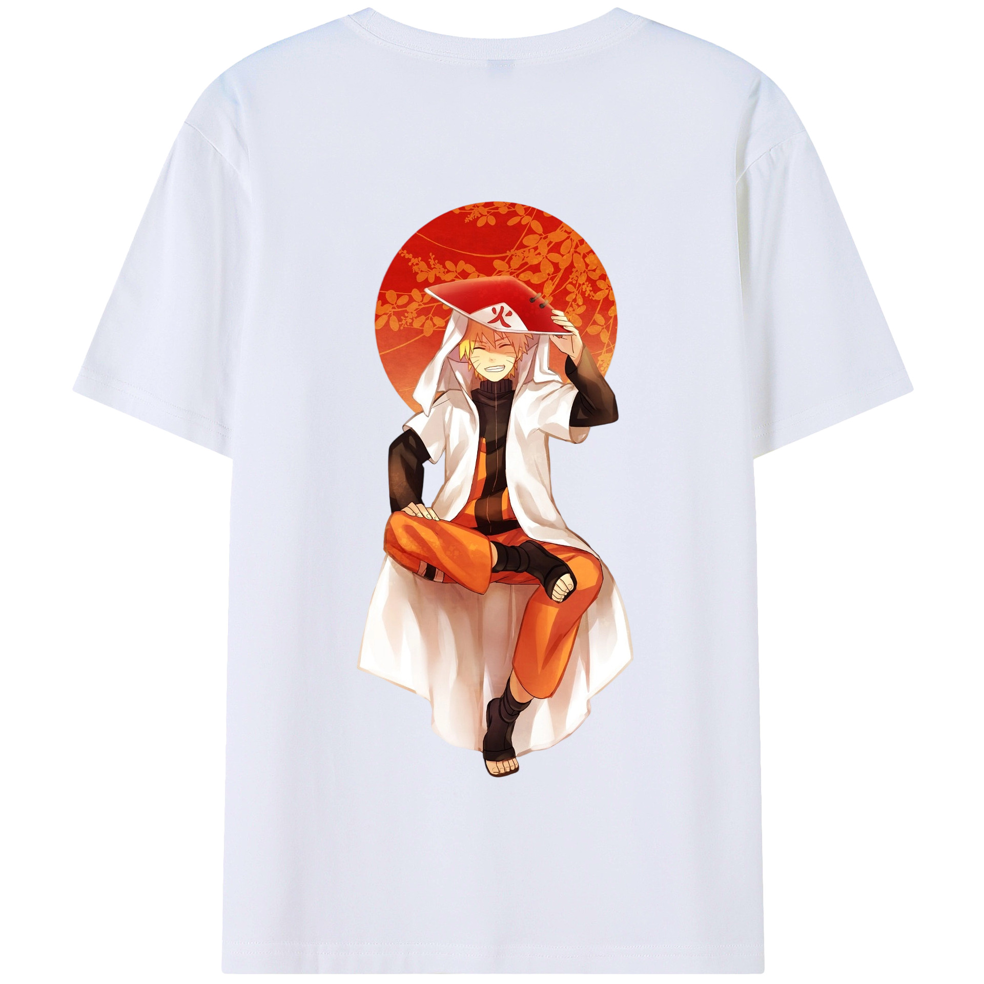（画像用） NARUTO -ナルト- うずまき ナルト Uzumaki Naruto 綿100％半袖Tシャツ（背面プリント）