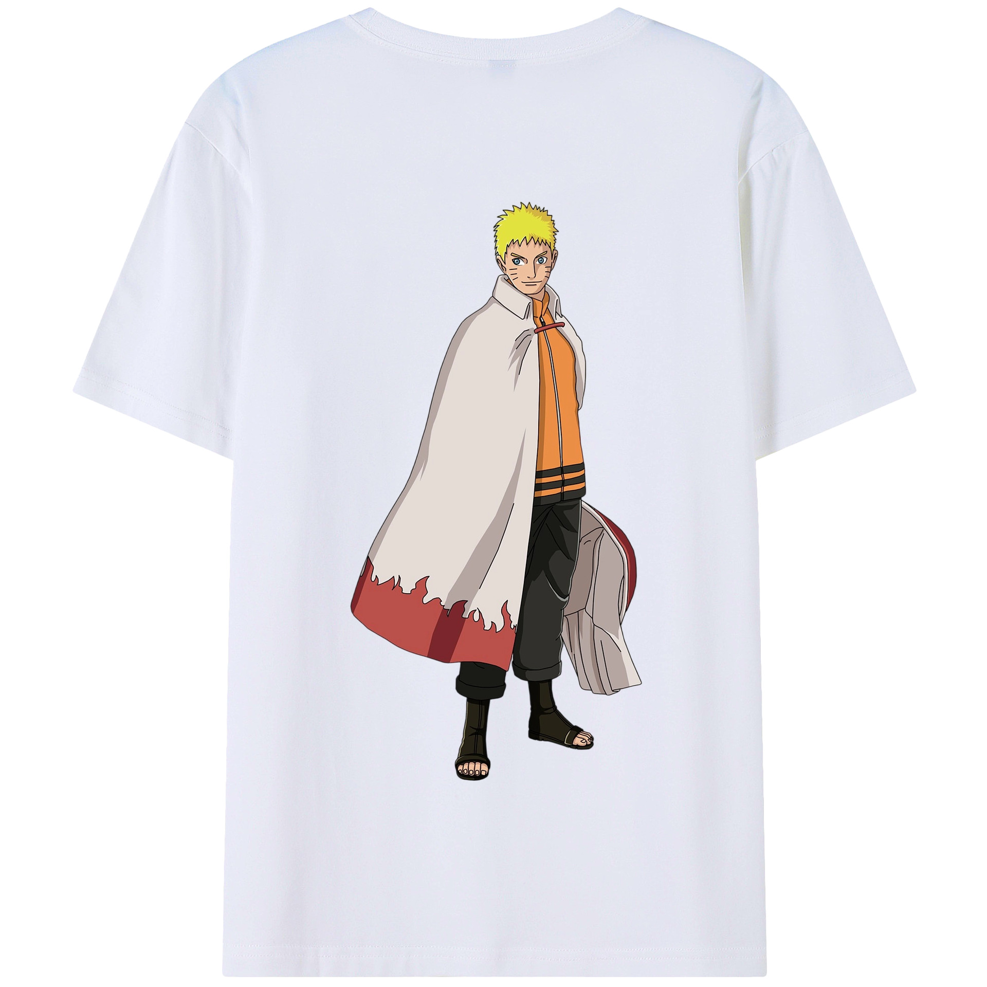 （画像用） NARUTO -ナルト- うずまき ナルト Uzumaki Naruto 綿100％半袖Tシャツ（背面プリント）