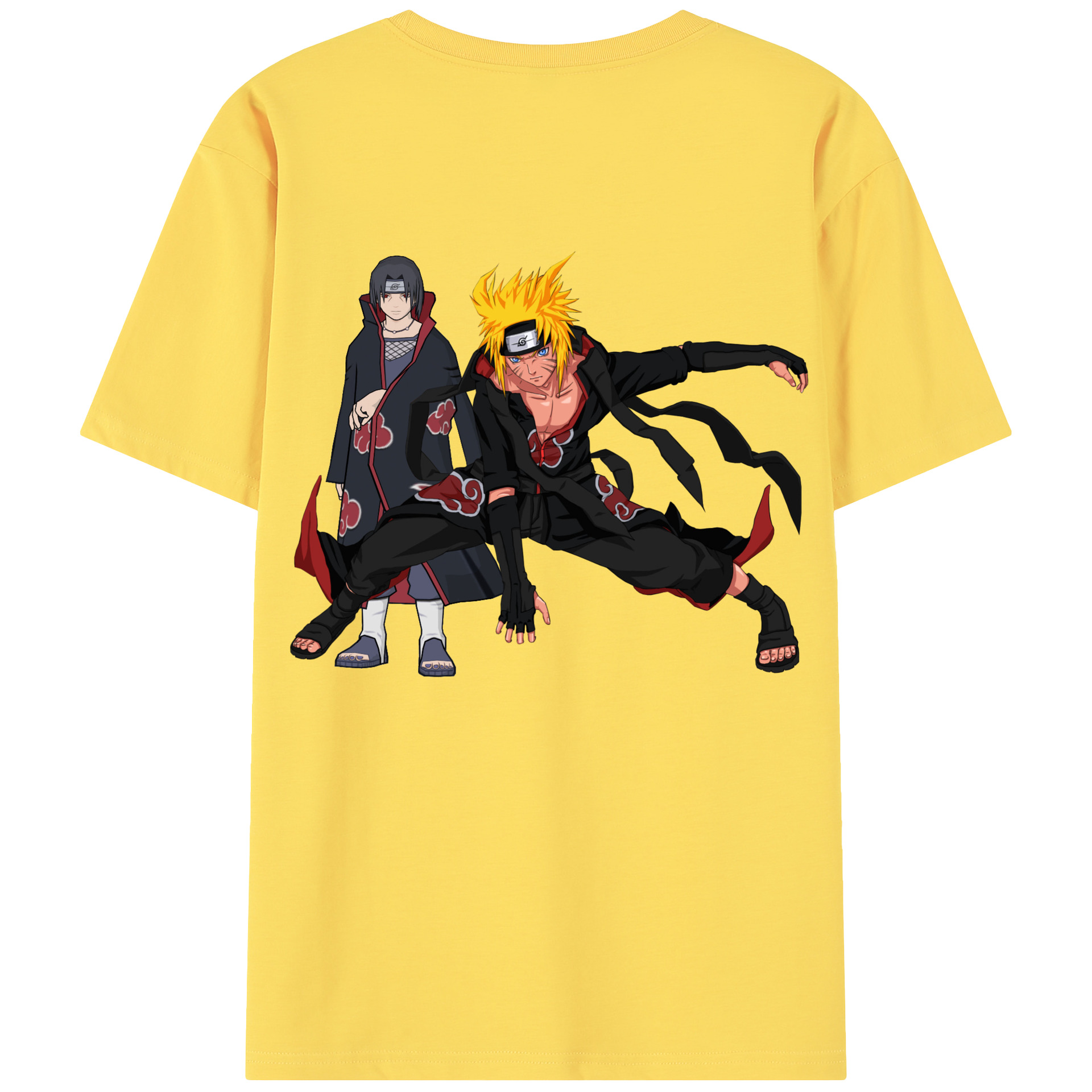 （画像用） NARUTO -ナルト- うずまき ナルト Uzumaki Naruto 綿100％半袖Tシャツ（背面プリント）