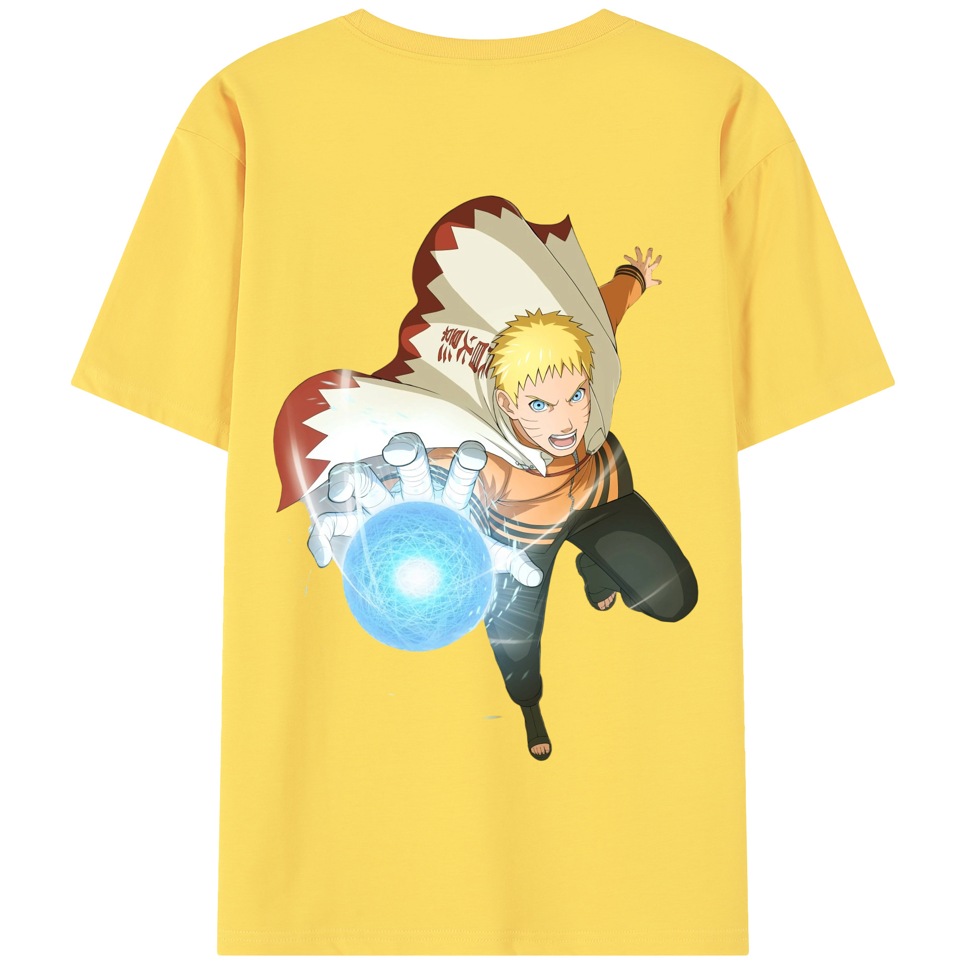 （画像用） NARUTO -ナルト- うずまき ナルト Uzumaki Naruto 綿100％半袖Tシャツ（背面プリント）