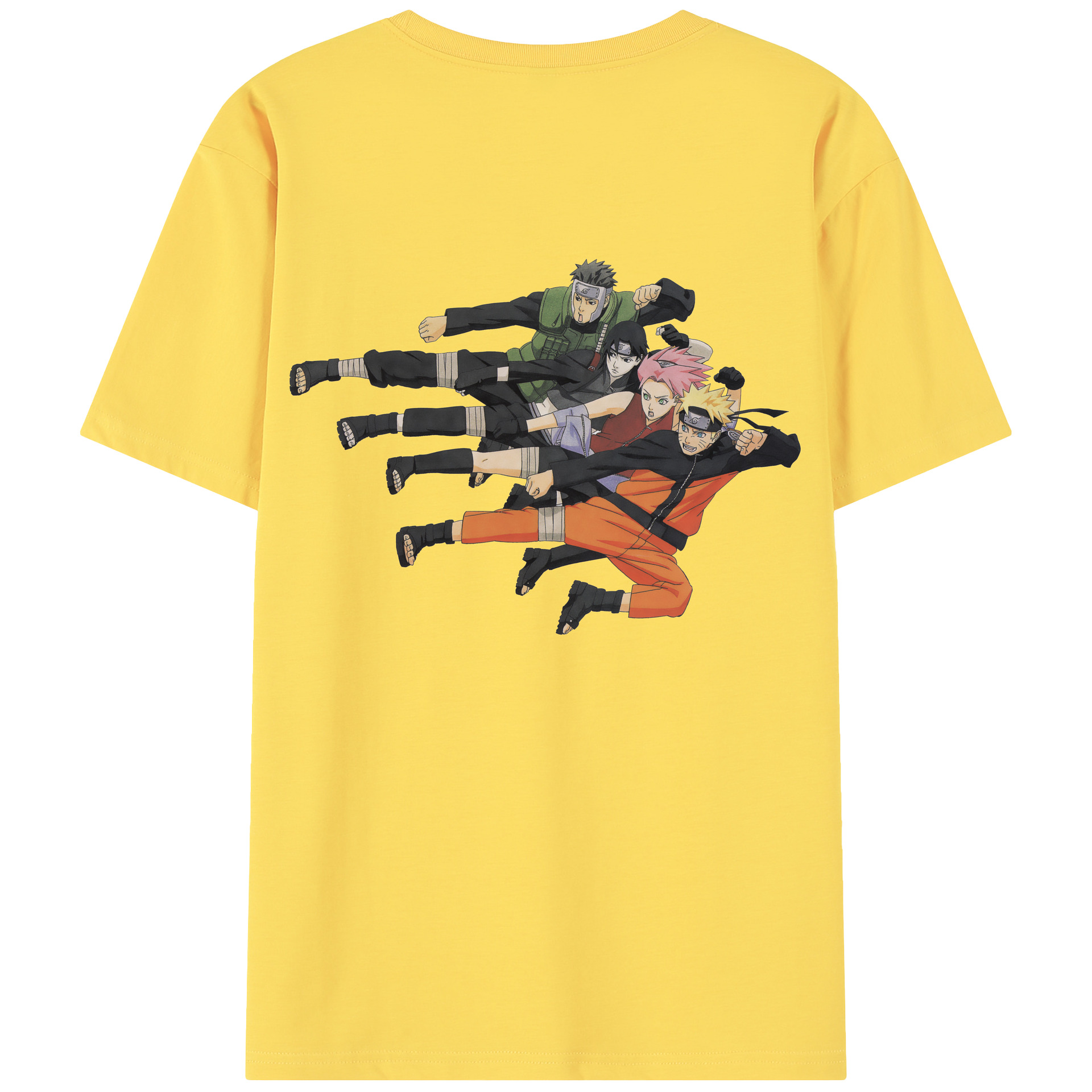 （画像用） NARUTO -ナルト- うずまき ナルト Uzumaki Naruto 綿100％半袖Tシャツ（背面プリント）