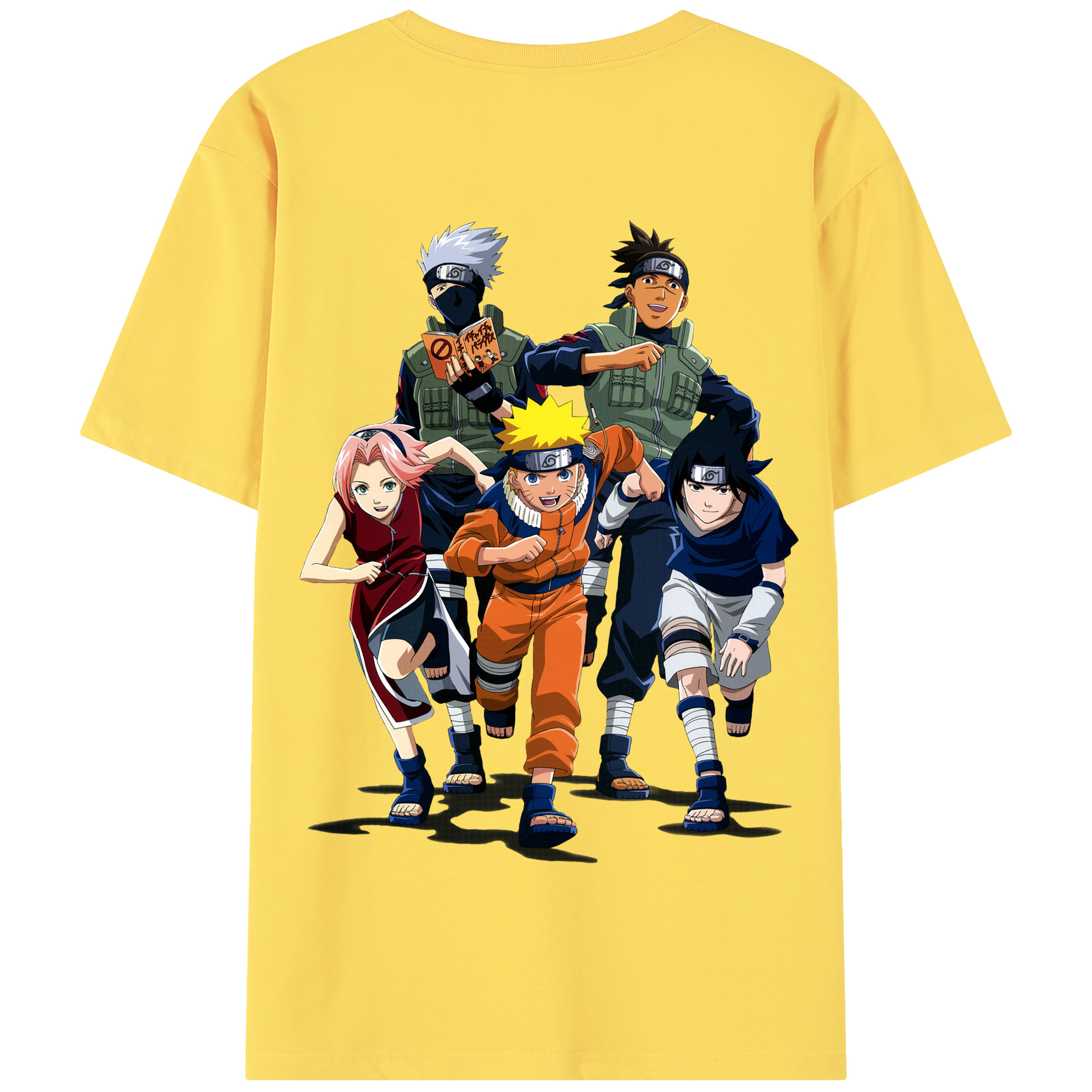 （画像用） NARUTO -ナルト- うずまき ナルト Uzumaki Naruto 綿100％半袖Tシャツ（背面プリント）