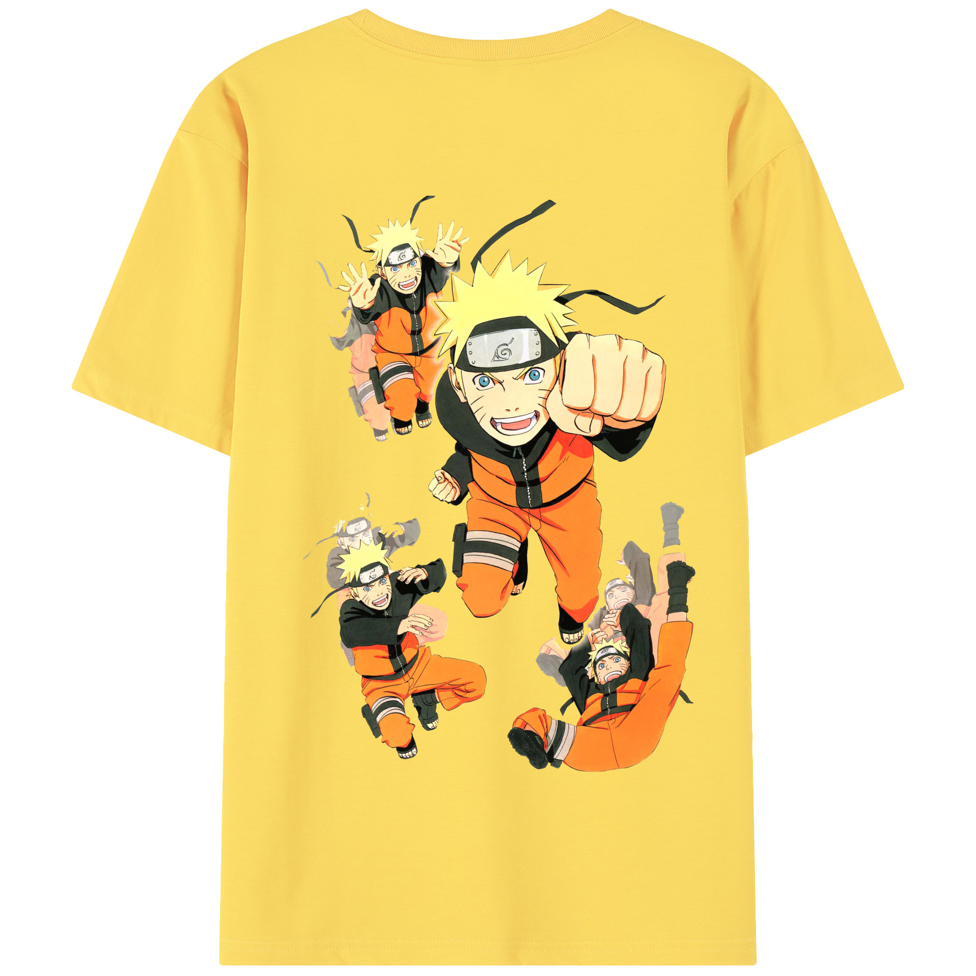 （画像用） NARUTO -ナルト- うずまき ナルト Uzumaki Naruto 綿100％半袖Tシャツ（背面プリント）