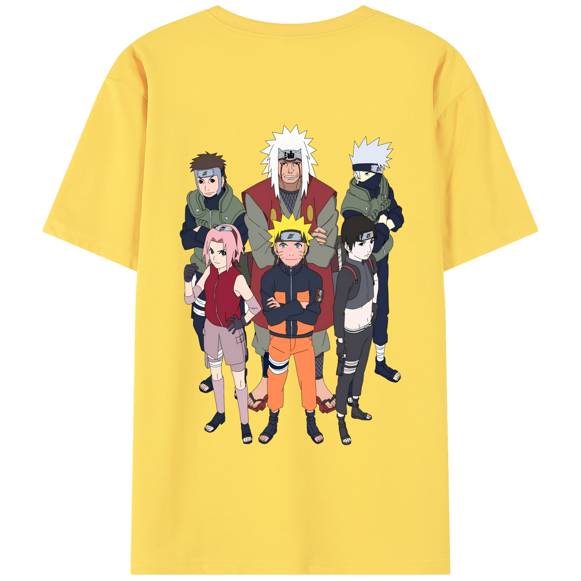 （画像用） NARUTO -ナルト- うずまき ナルト Uzumaki Naruto 綿100％半袖Tシャツ（背面プリント）