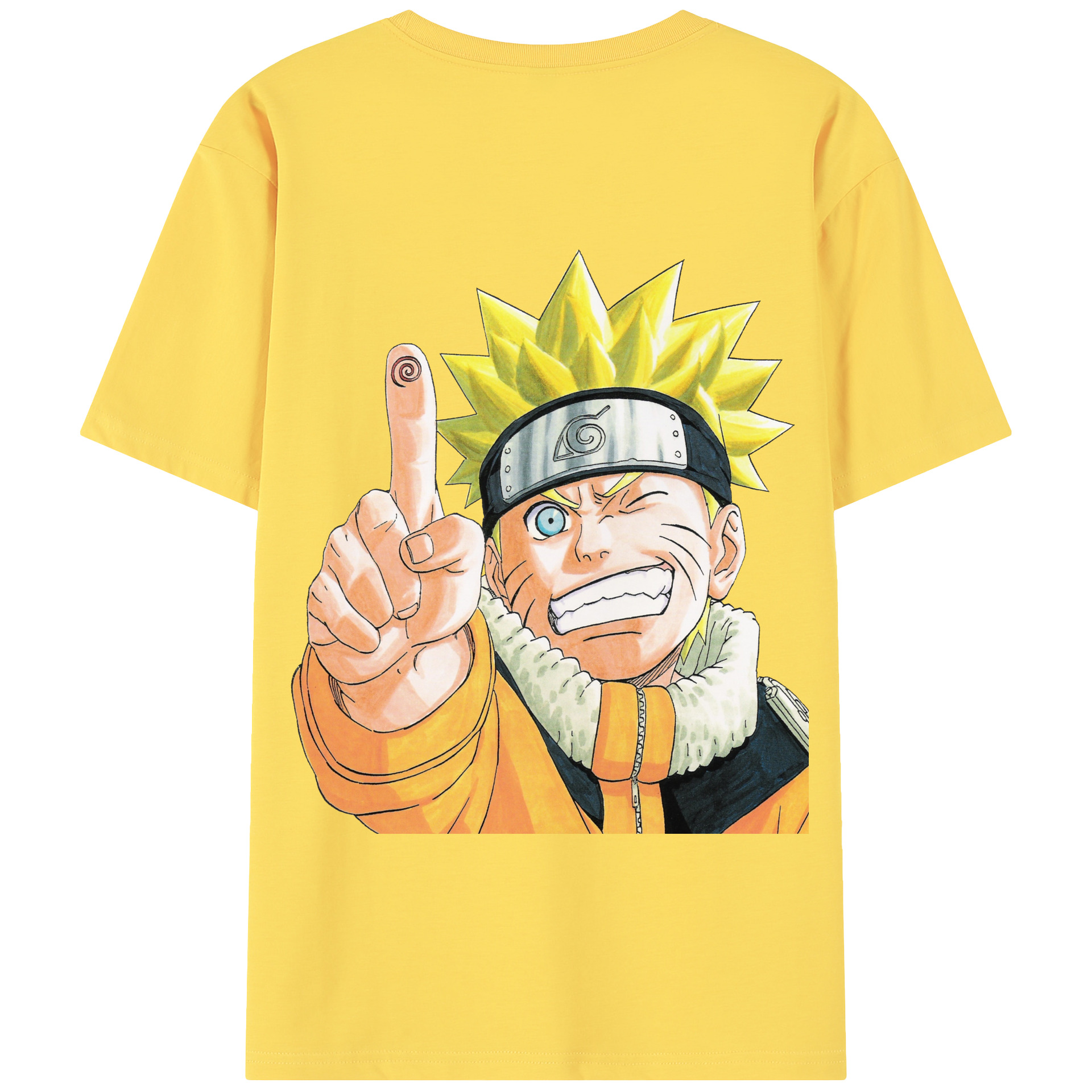 （画像用） NARUTO -ナルト- うずまき ナルト Uzumaki Naruto 綿100％半袖Tシャツ（背面プリント）
