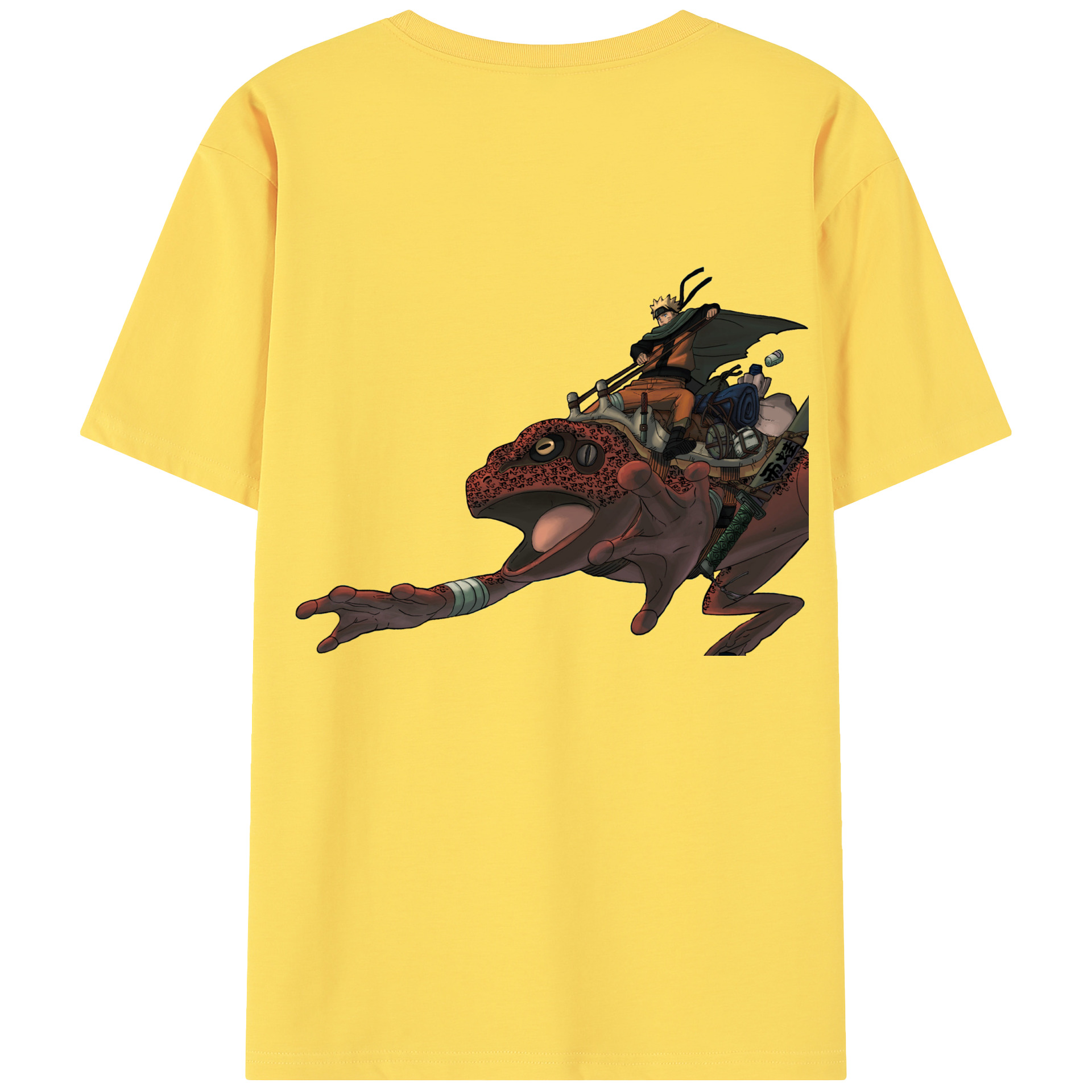 （画像用） NARUTO -ナルト- うずまき ナルト Uzumaki Naruto 綿100％半袖Tシャツ（背面プリント）