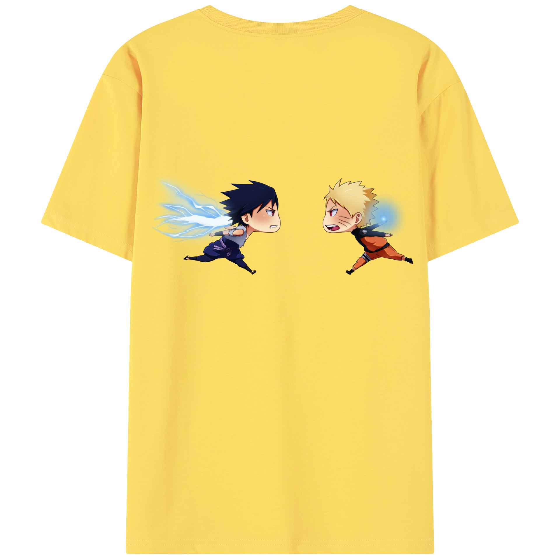 （画像用） NARUTO -ナルト- うずまき ナルト Uzumaki Naruto 綿100％半袖Tシャツ（背面プリント）