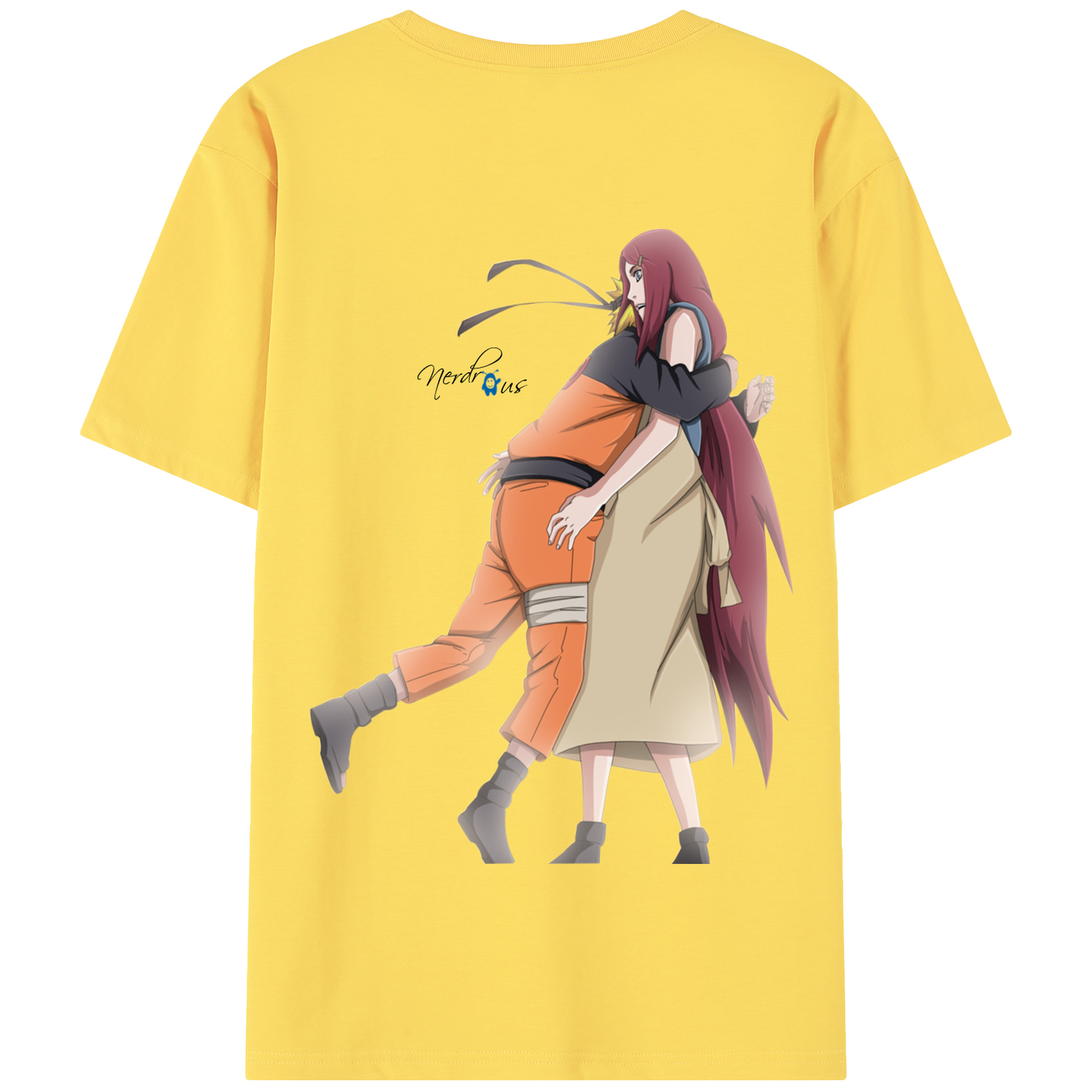 （画像用） NARUTO -ナルト- うずまき ナルト Uzumaki Naruto 綿100％半袖Tシャツ（背面プリント）