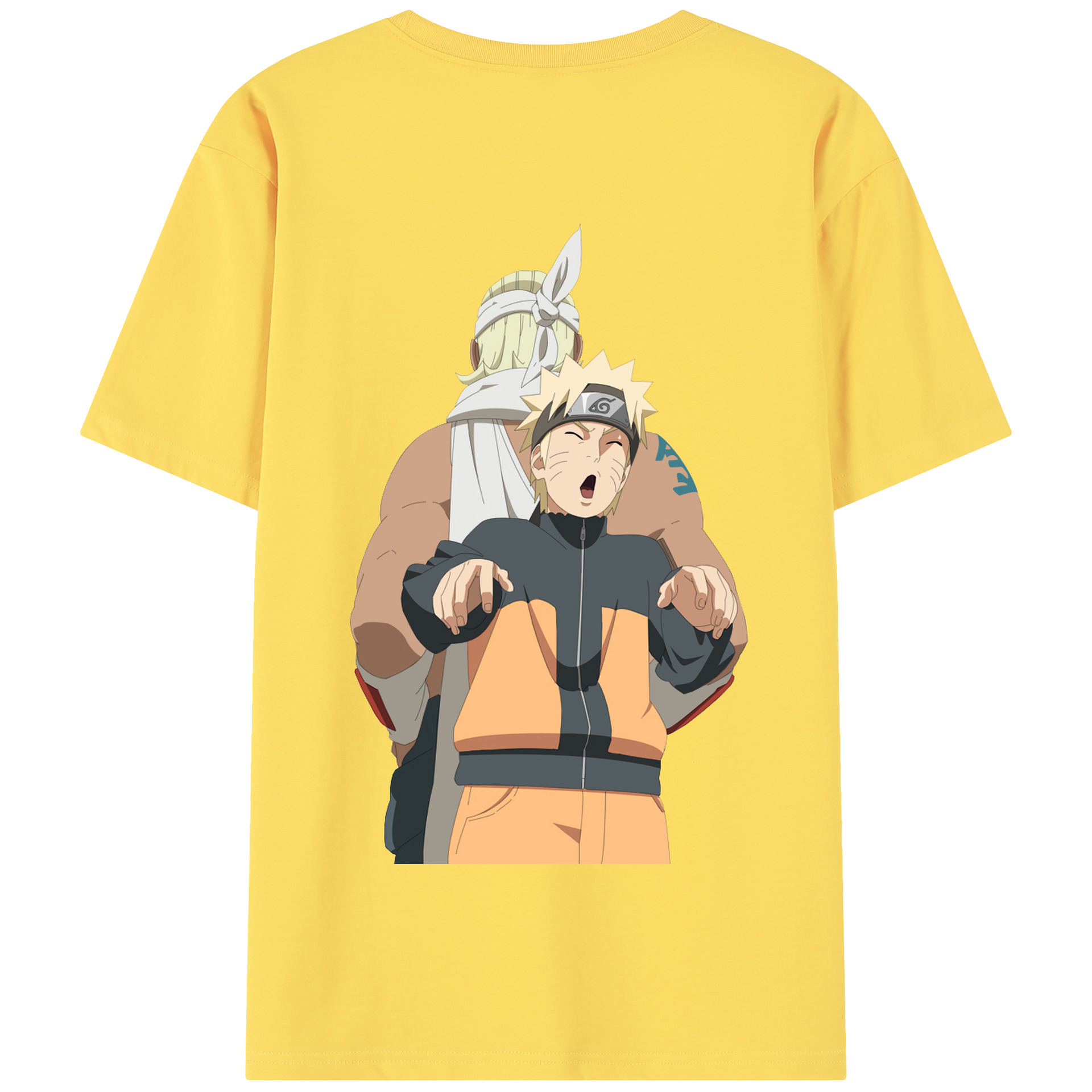 （画像用） NARUTO -ナルト- うずまき ナルト Uzumaki Naruto 綿100％半袖Tシャツ（背面プリント）