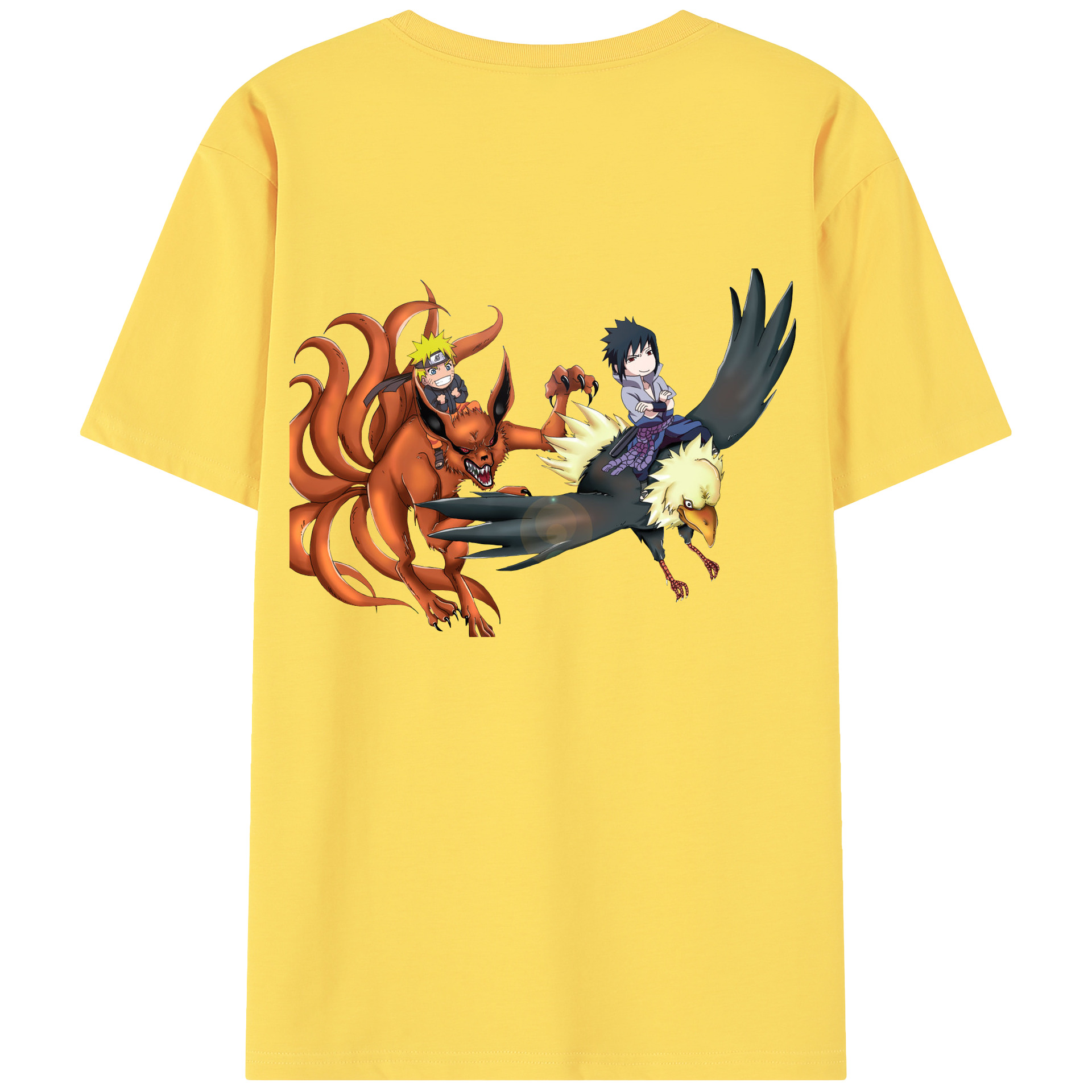 （画像用） NARUTO -ナルト- うずまき ナルト Uzumaki Naruto 綿100％半袖Tシャツ（背面プリント）