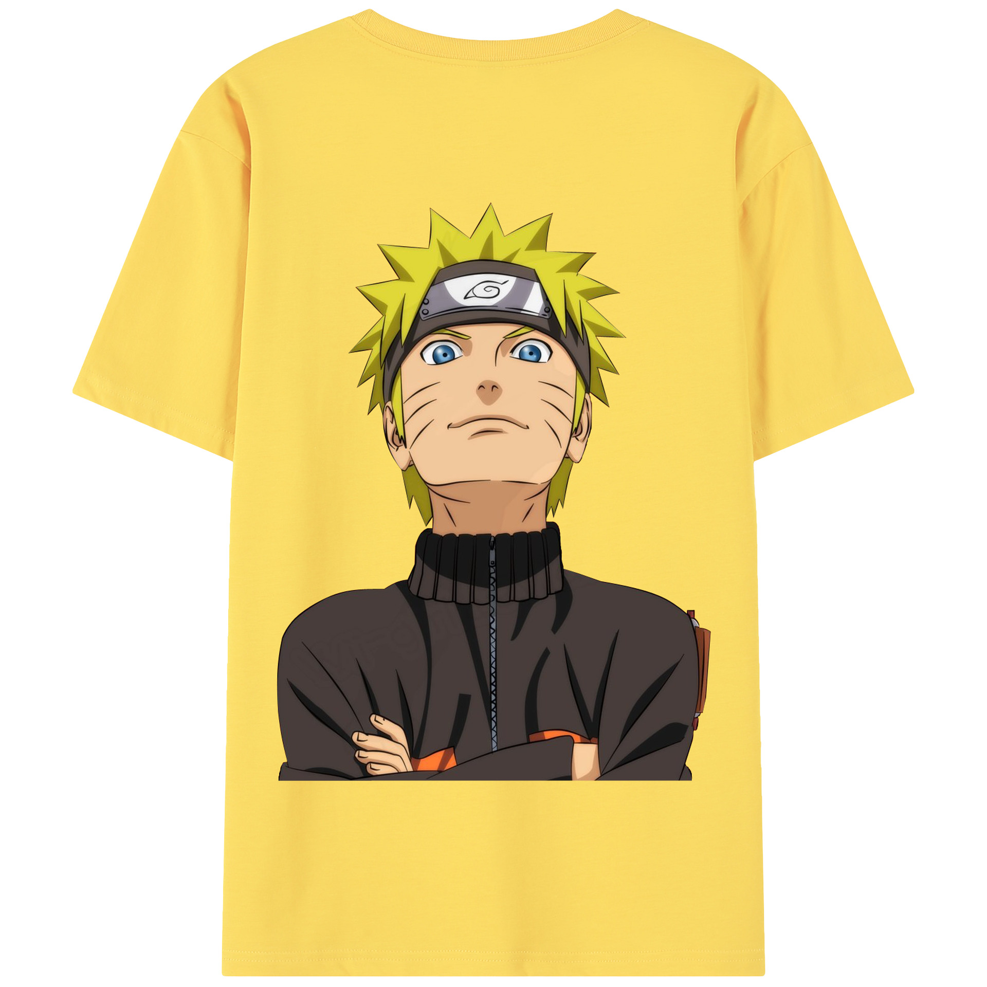 （画像用） NARUTO -ナルト- うずまき ナルト Uzumaki Naruto 綿100％半袖Tシャツ（背面プリント）