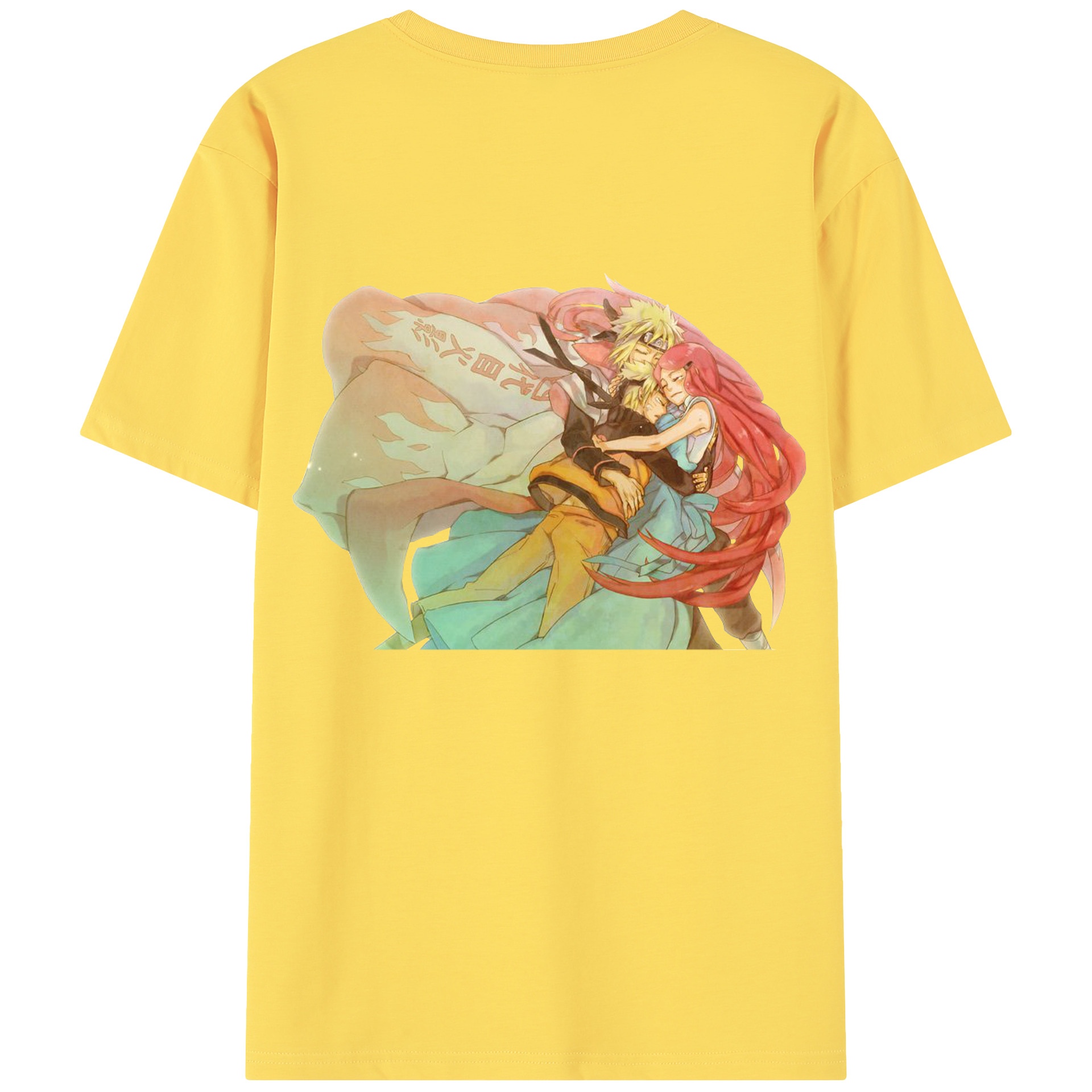 （画像用） NARUTO -ナルト- うずまき ナルト Uzumaki Naruto 綿100％半袖Tシャツ（背面プリント）