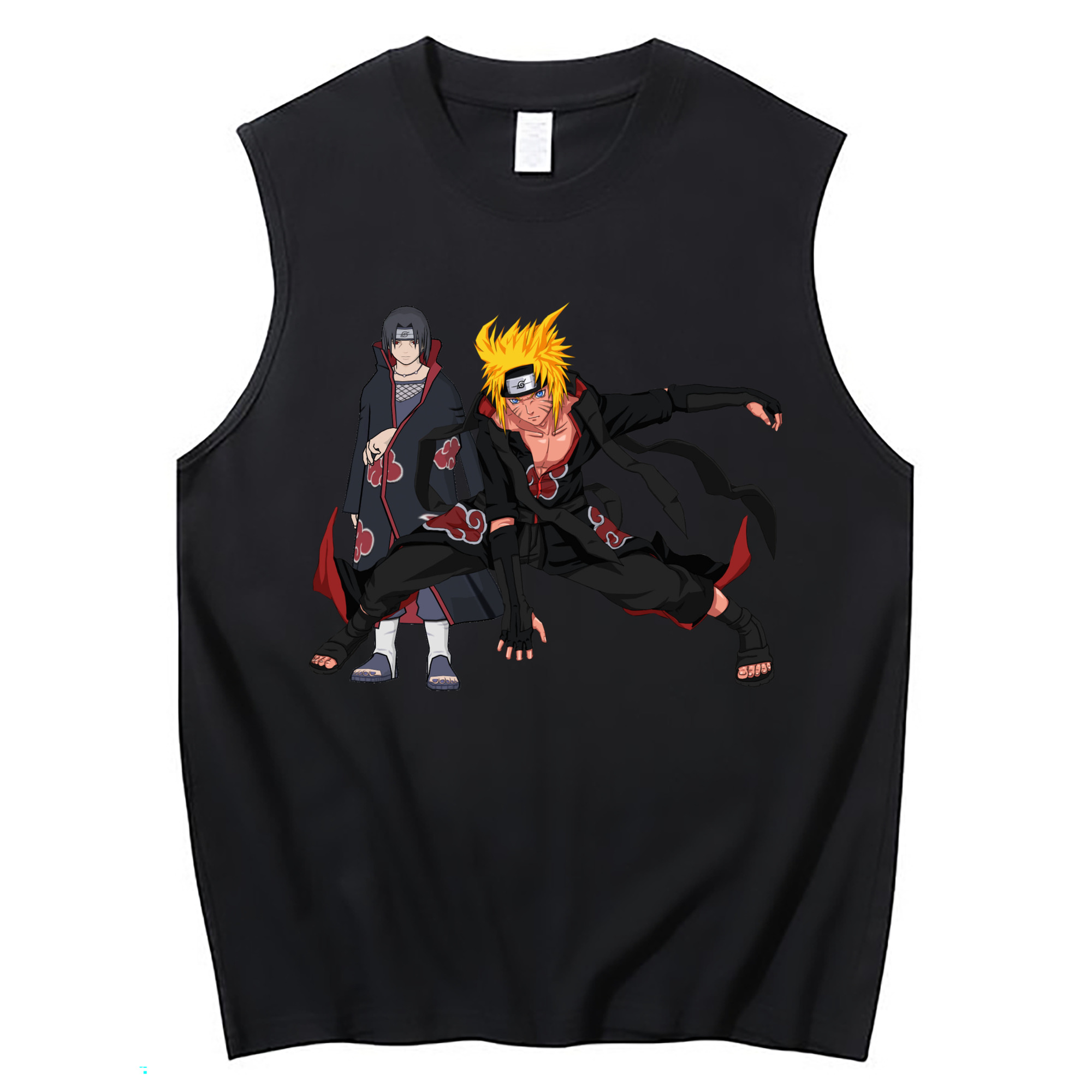 （画像用） NARUTO -ナルト- うずまき ナルト Uzumaki Naruto コットン100％タンクトップ（フロントプリント）