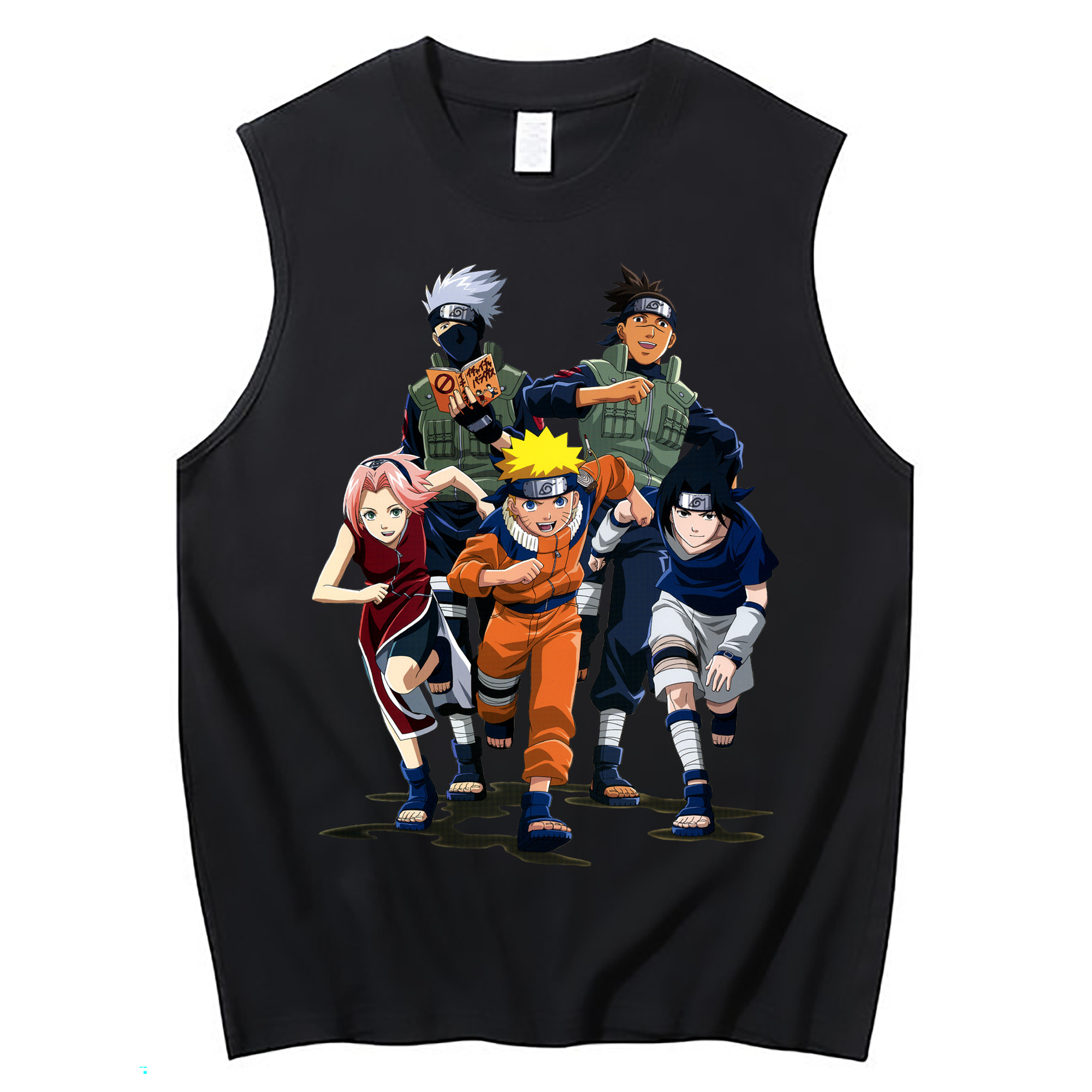 （画像用） NARUTO -ナルト- うずまき ナルト Uzumaki Naruto コットン100％タンクトップ（フロントプリント）
