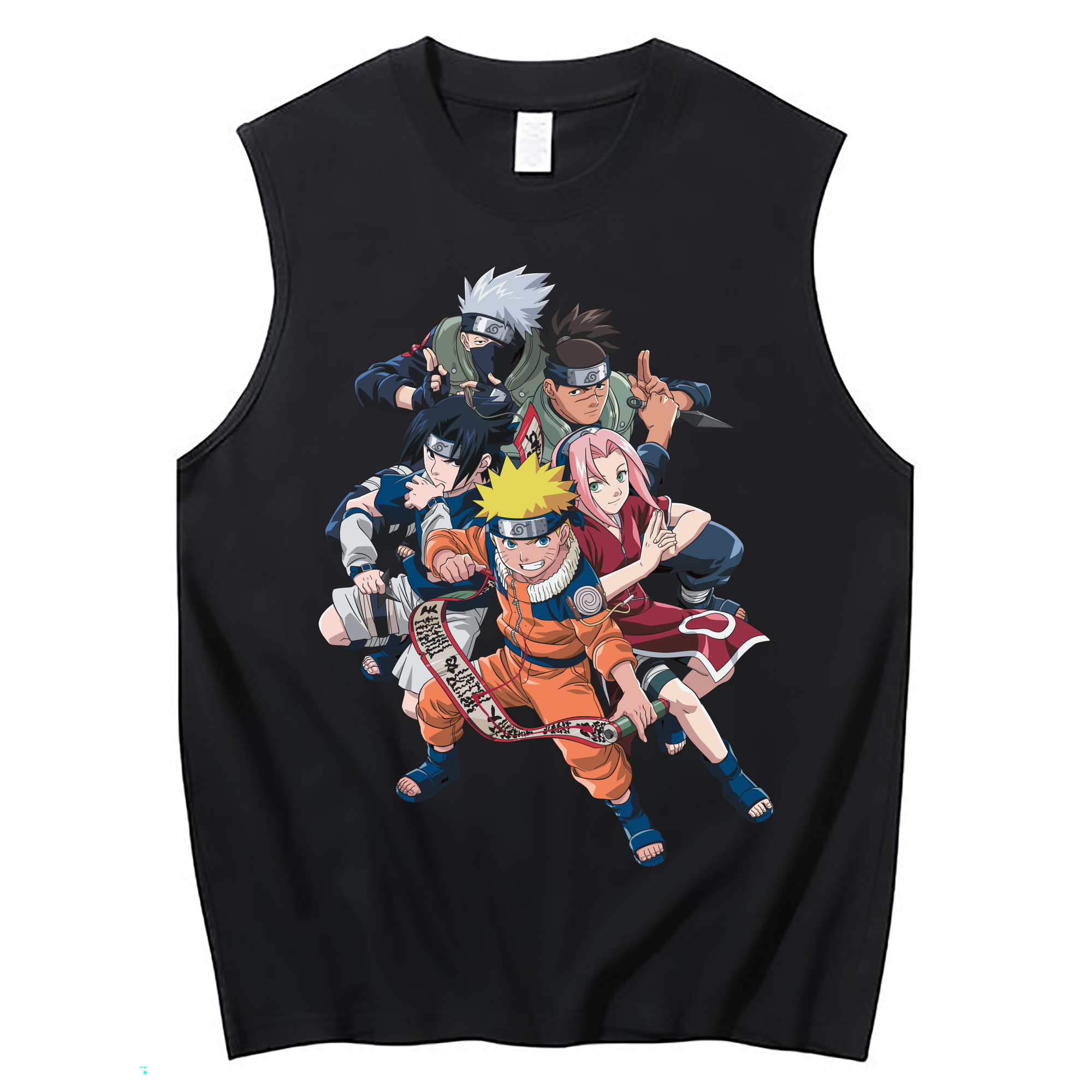 （画像用） NARUTO -ナルト- うずまき ナルト Uzumaki Naruto コットン100％タンクトップ（フロントプリント）