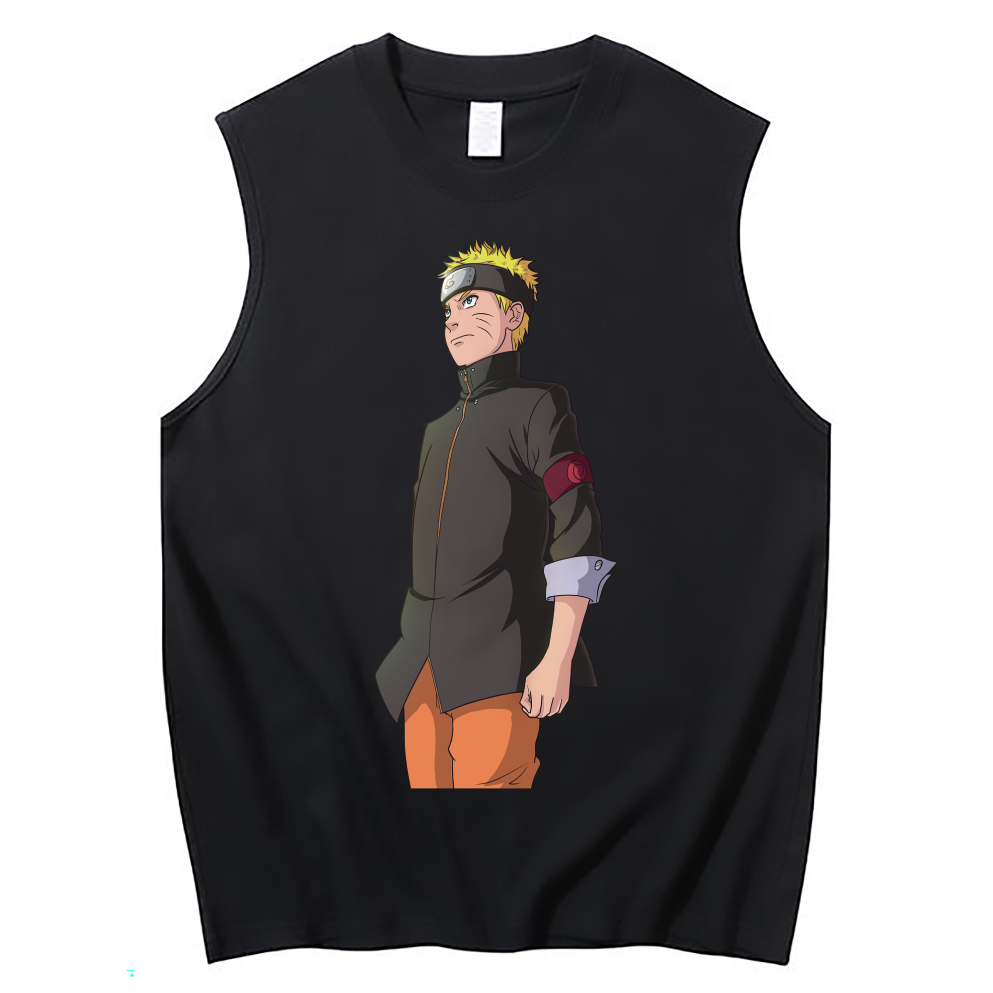 （画像用） NARUTO -ナルト- うずまき ナルト Uzumaki Naruto コットン100％タンクトップ（フロントプリント）