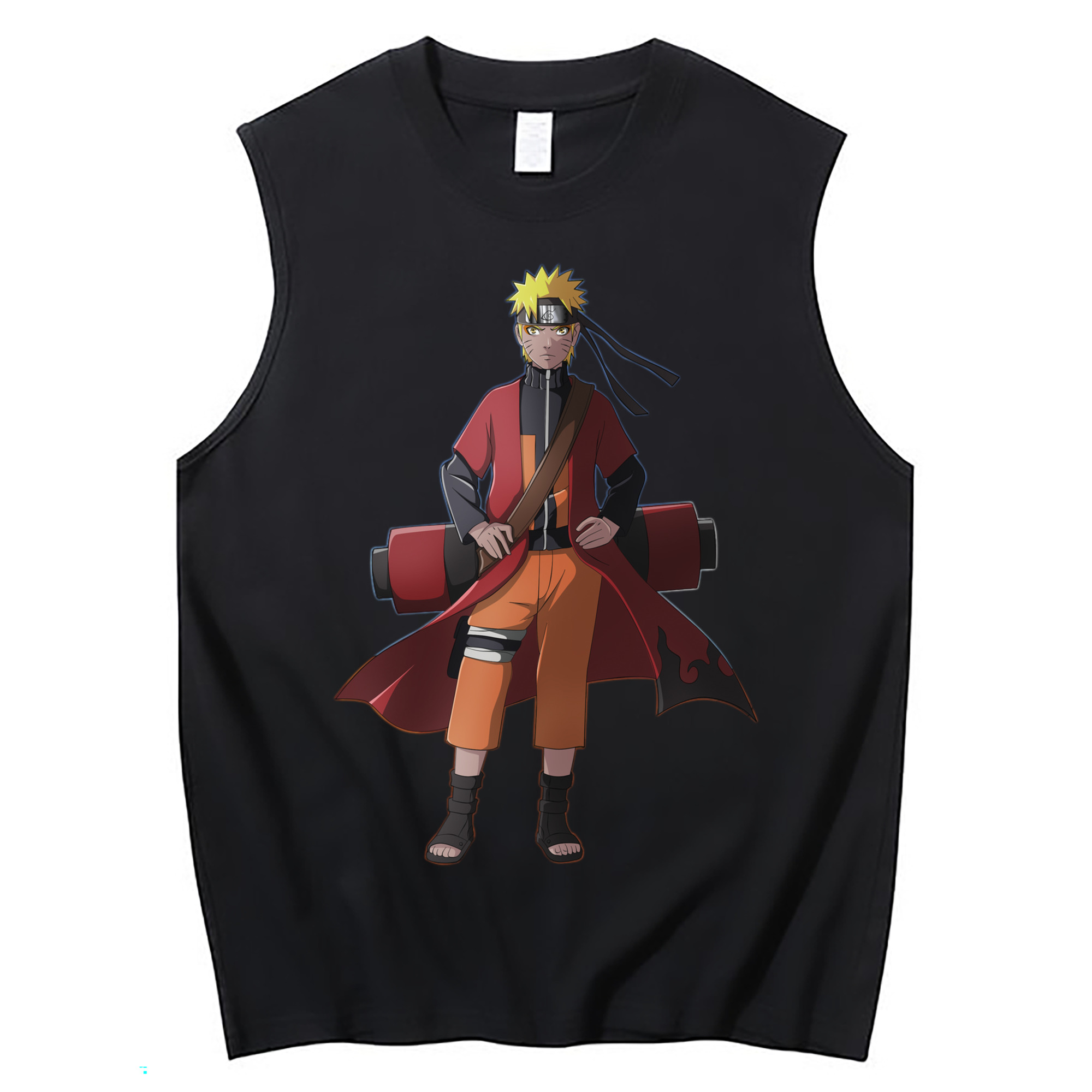 （画像用） NARUTO -ナルト- うずまき ナルト Uzumaki Naruto コットン100％タンクトップ（フロントプリント）