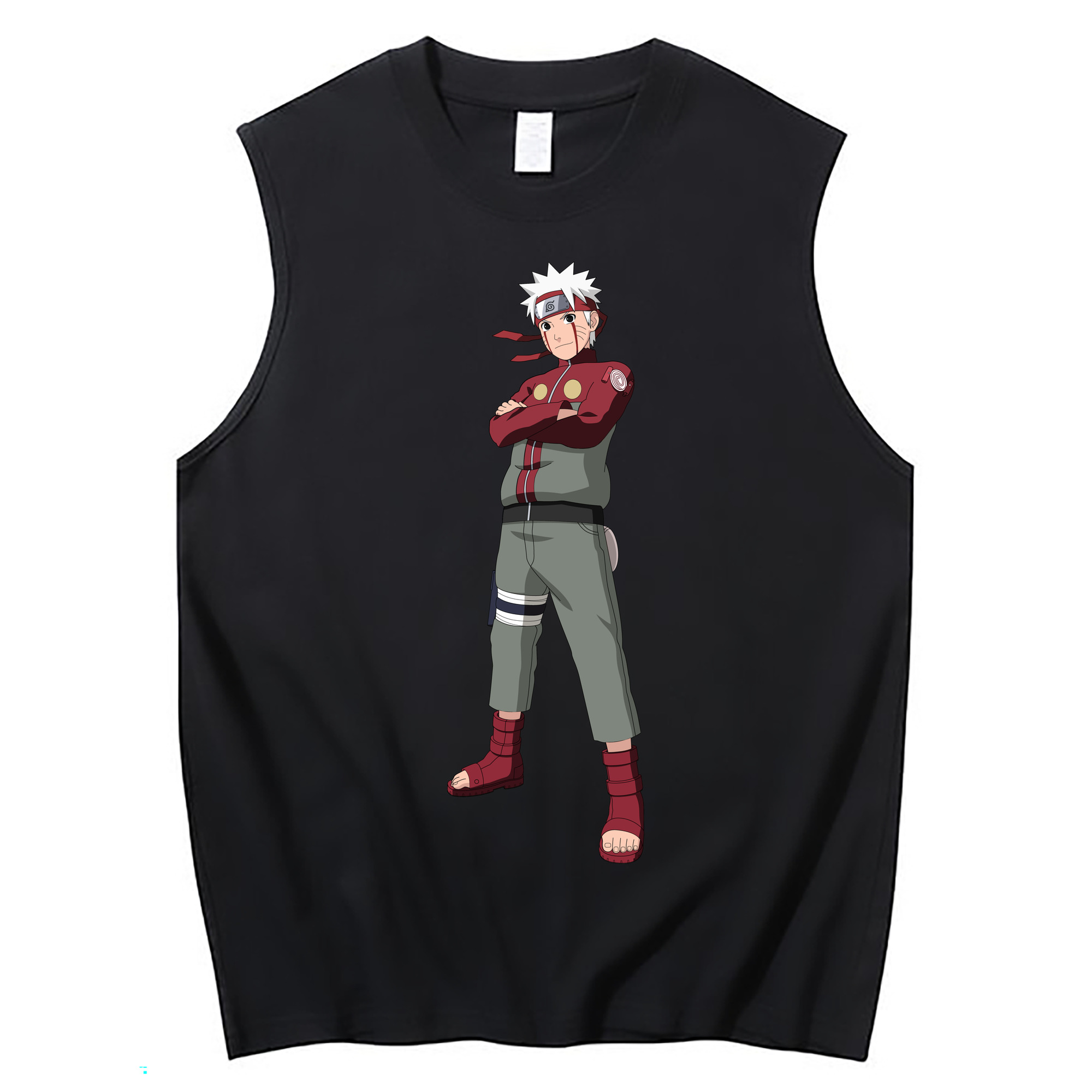 （画像用） NARUTO -ナルト- うずまき ナルト Uzumaki Naruto コットン100％タンクトップ（フロントプリント）