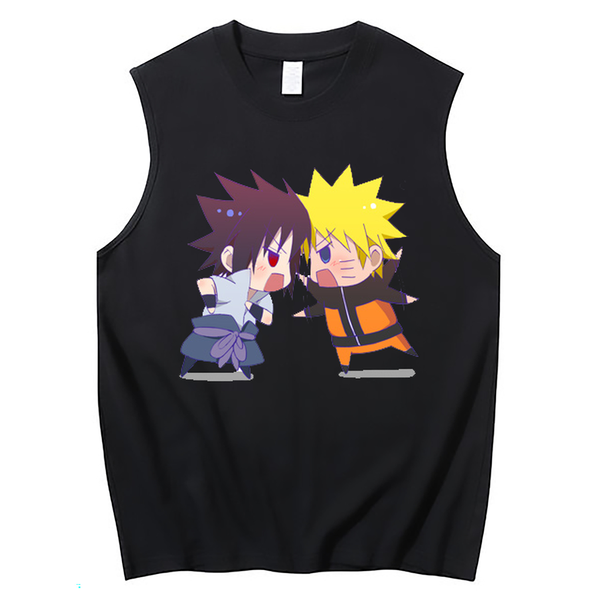 （画像用） NARUTO -ナルト- うずまき ナルト Uzumaki Naruto コットン100％タンクトップ（フロントプリント）