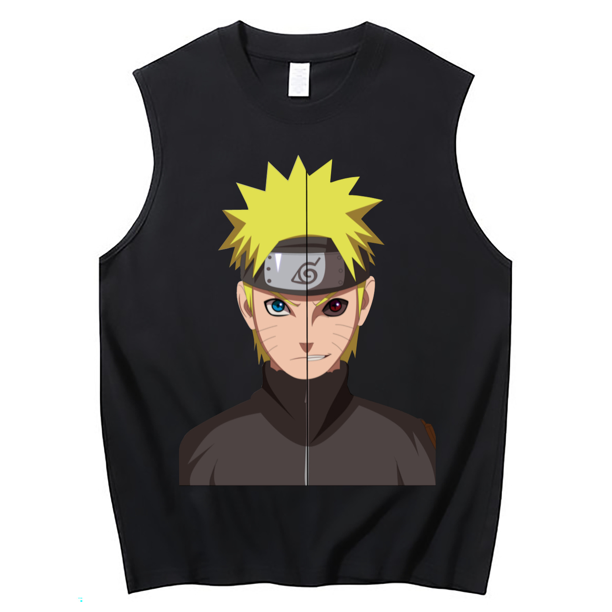 （画像用） NARUTO -ナルト- うずまき ナルト Uzumaki Naruto コットン100％タンクトップ（フロントプリント）