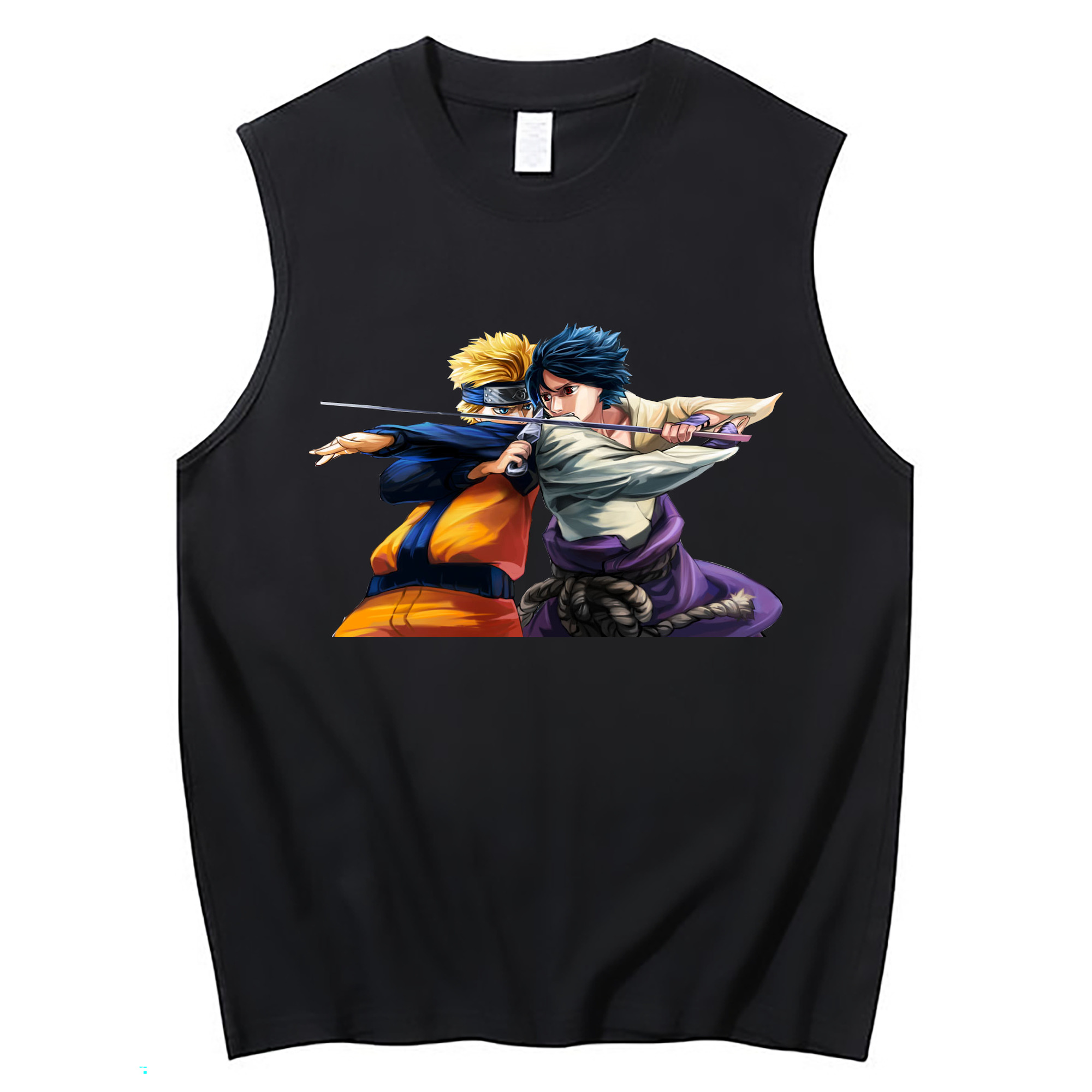 （画像用） NARUTO -ナルト- うずまき ナルト Uzumaki Naruto コットン100％タンクトップ（フロントプリント）