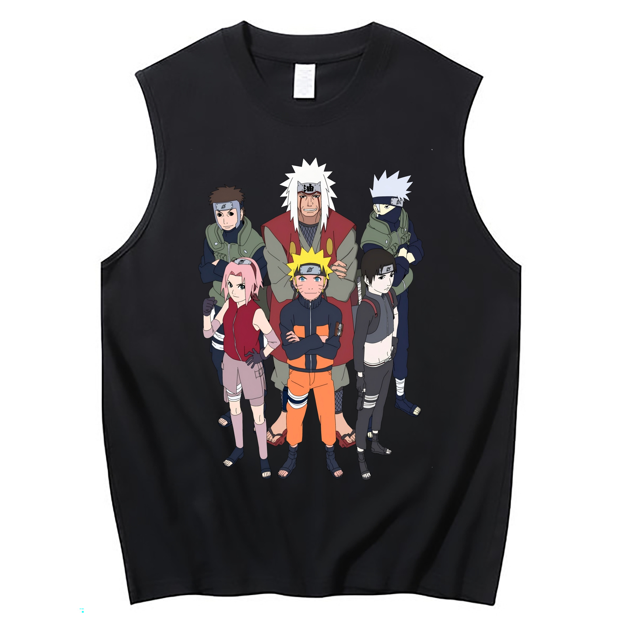 （画像用） NARUTO -ナルト- うずまき ナルト Uzumaki Naruto コットン100％タンクトップ（フロントプリント）