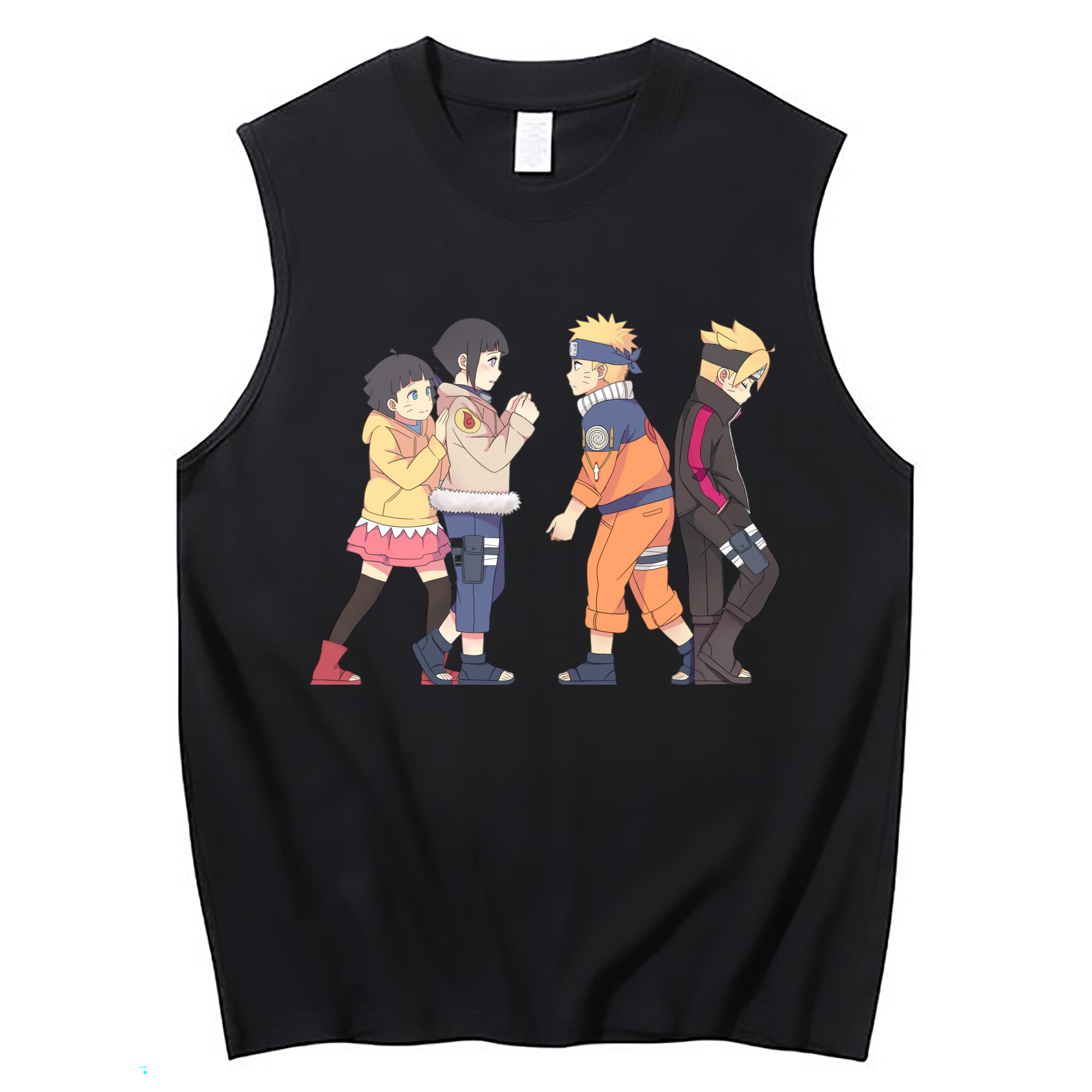 （画像用） NARUTO -ナルト- うずまき ナルト Uzumaki Naruto コットン100％タンクトップ（フロントプリント）
