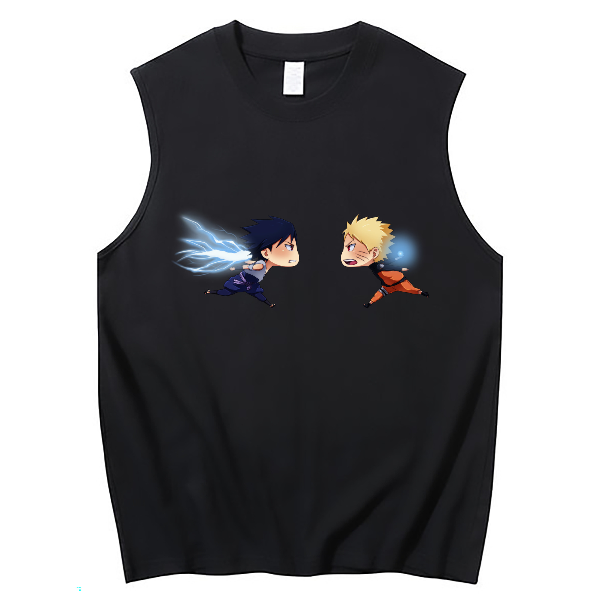 （画像用） NARUTO -ナルト- うずまき ナルト Uzumaki Naruto コットン100％タンクトップ（フロントプリント）