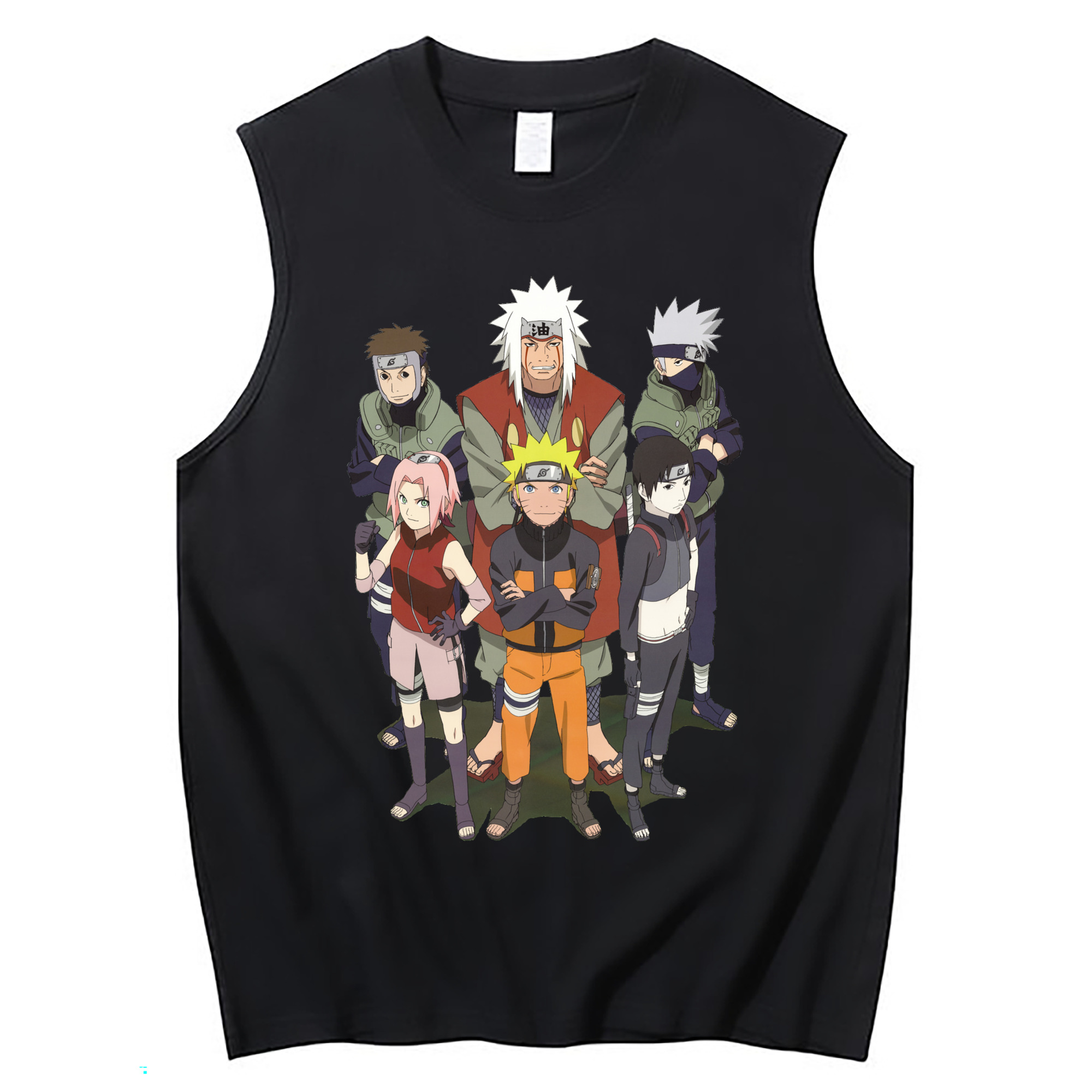 （画像用） NARUTO -ナルト- うずまき ナルト Uzumaki Naruto コットン100％タンクトップ（フロントプリント）