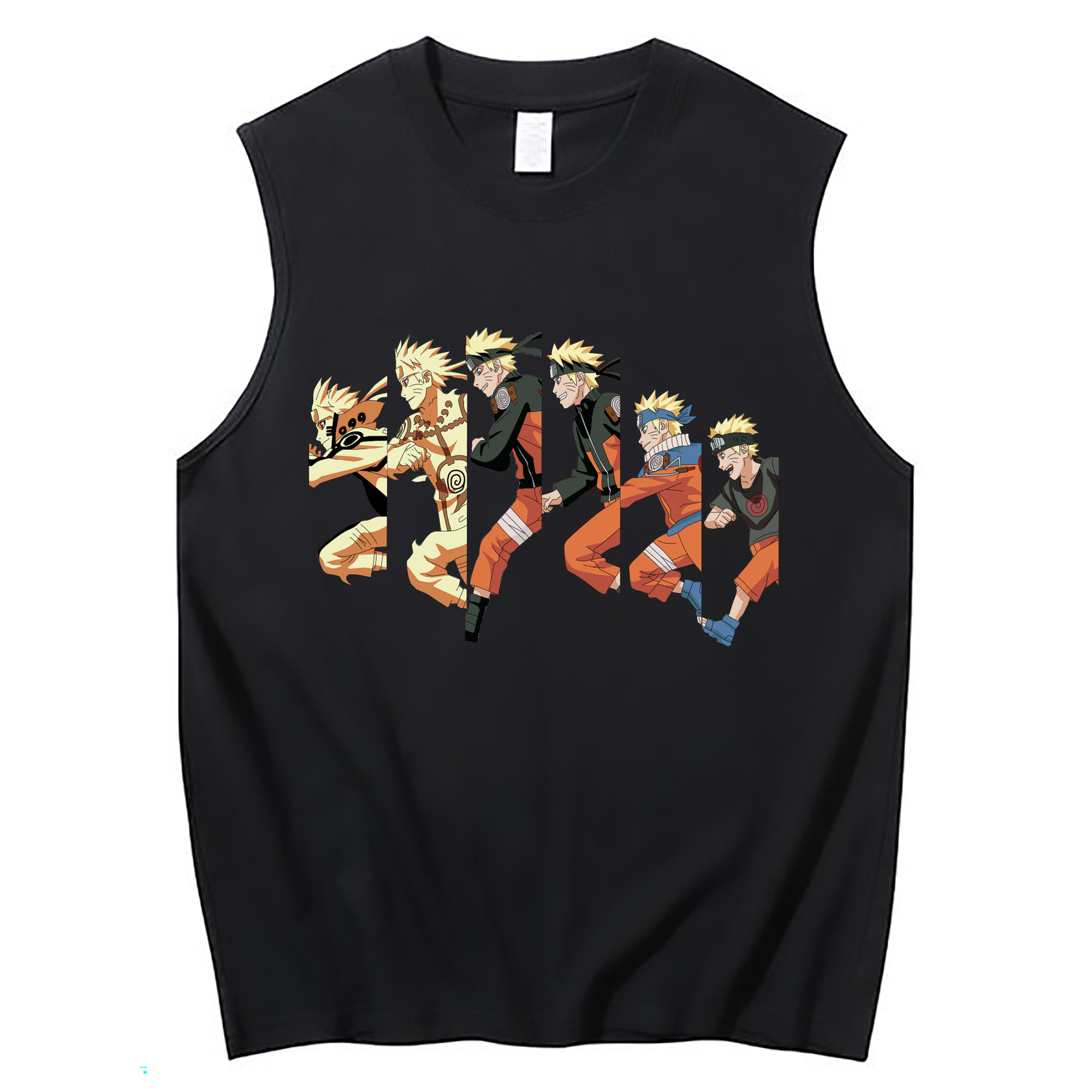 （画像用） NARUTO -ナルト- うずまき ナルト Uzumaki Naruto コットン100％タンクトップ（フロントプリント）
