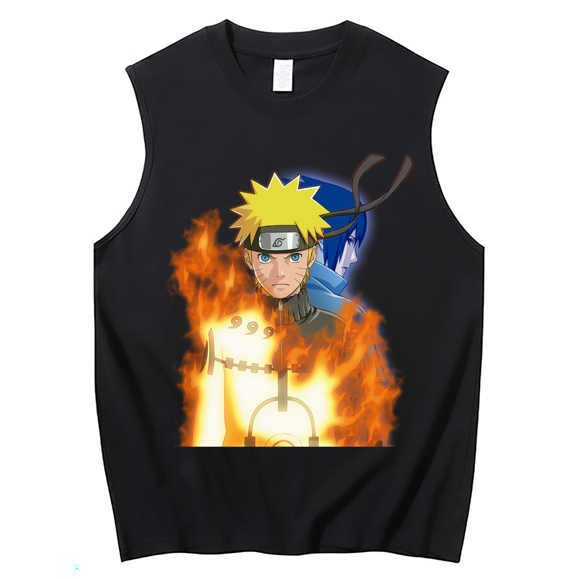 （画像用） NARUTO -ナルト- うずまき ナルト Uzumaki Naruto コットン100％タンクトップ（フロントプリント）