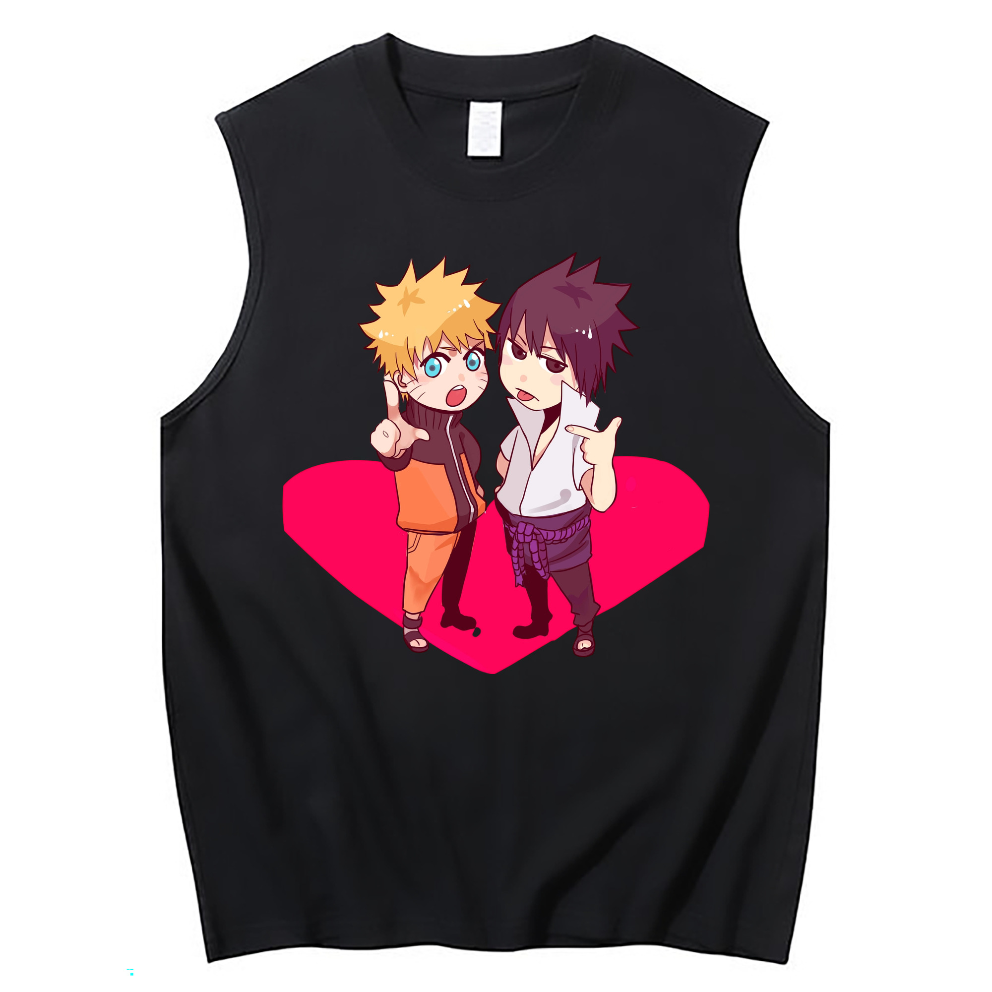 （画像用） NARUTO -ナルト- うずまき ナルト Uzumaki Naruto コットン100％タンクトップ（フロントプリント）