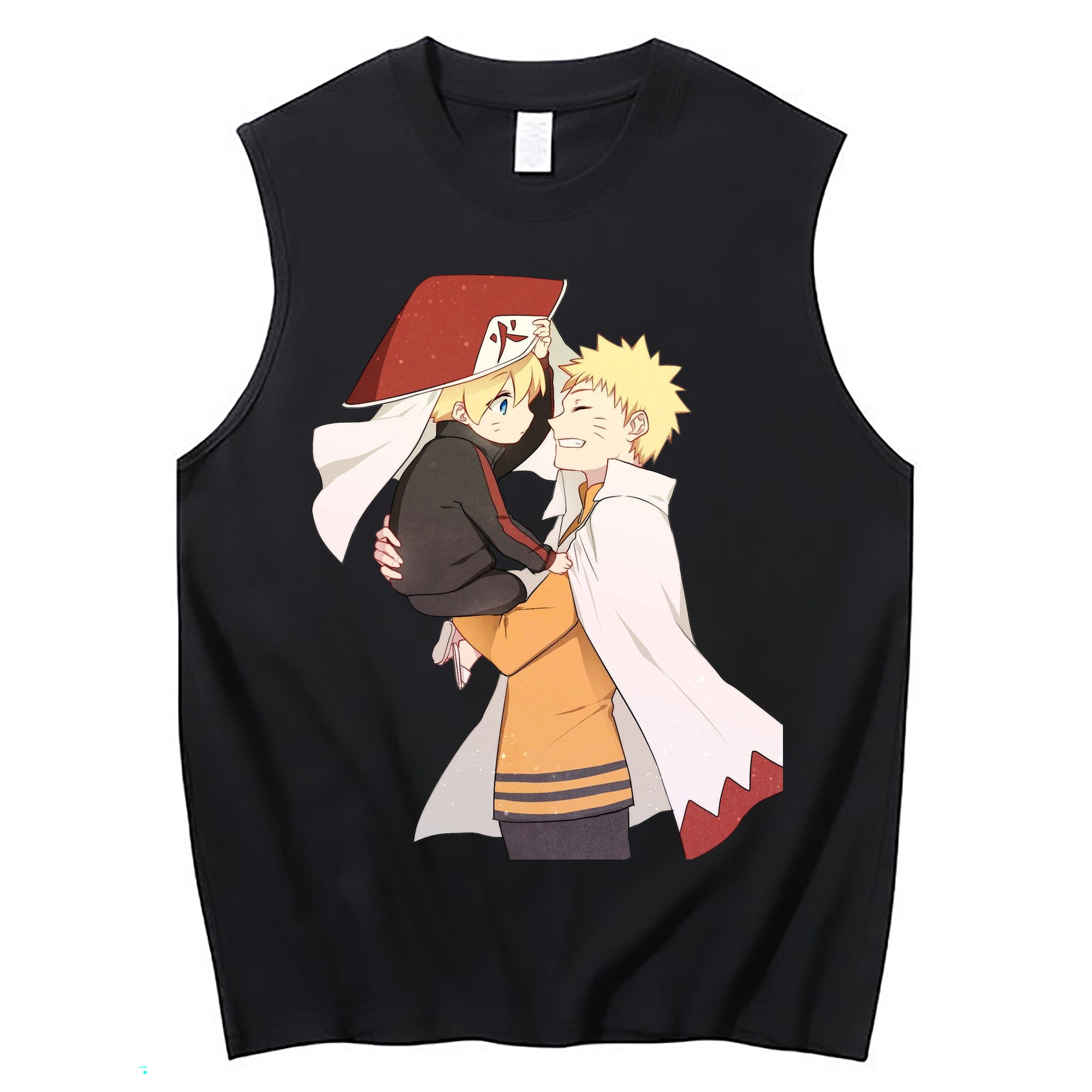 （画像用） NARUTO -ナルト- うずまき ナルト Uzumaki Naruto コットン100％タンクトップ（フロントプリント）