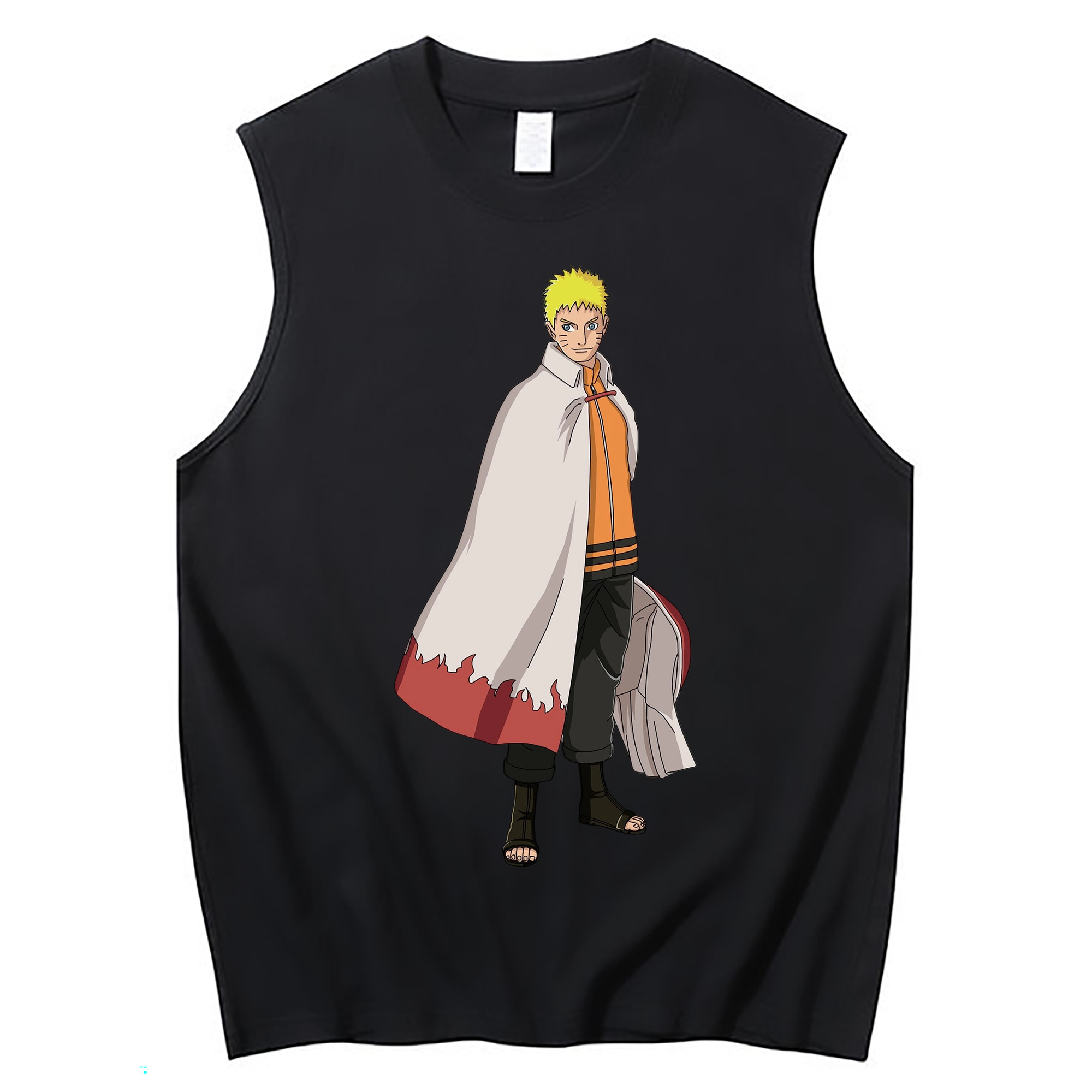 （画像用） NARUTO -ナルト- うずまき ナルト Uzumaki Naruto コットン100％タンクトップ（フロントプリント）