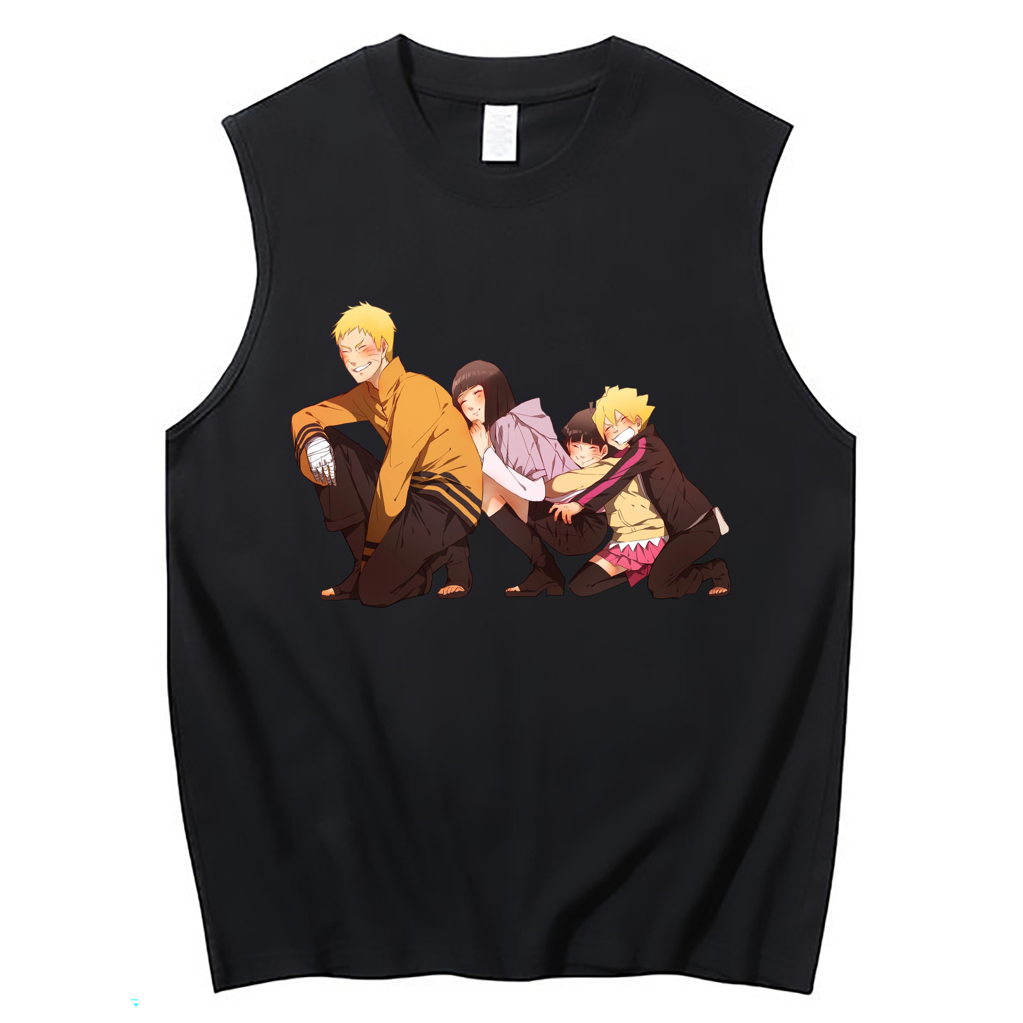 （画像用） NARUTO -ナルト- うずまき ナルト Uzumaki Naruto コットン100％タンクトップ（フロントプリント）